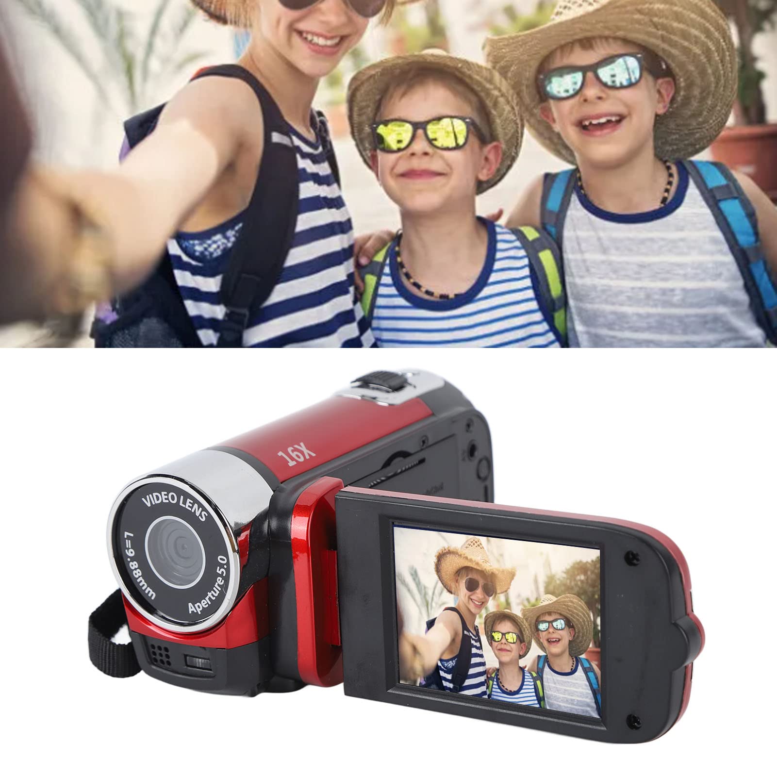 1080P HD Digital Video Camera - 16MP DV Camcorder with 2.7