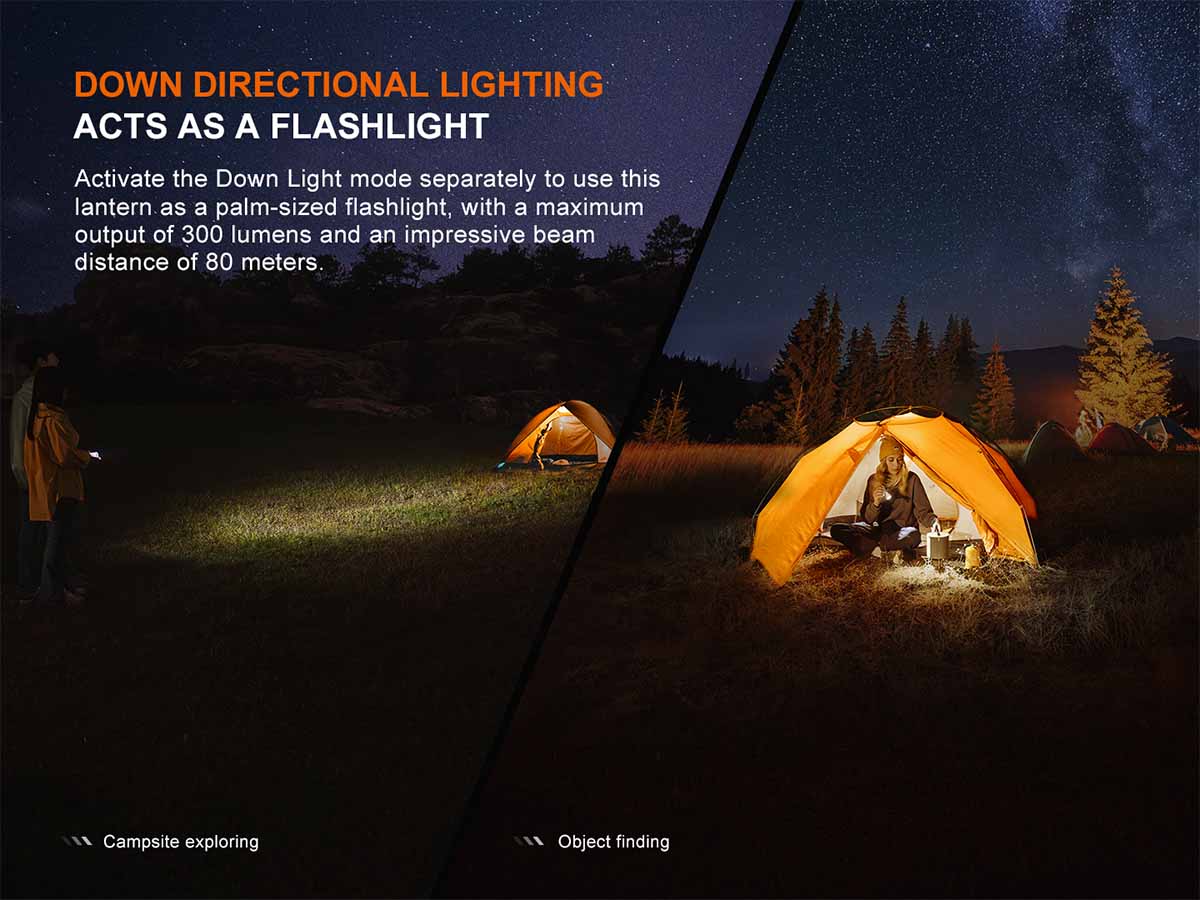 Fenix CL22R Rechargeable Camping Lantern - 500 Lumens, USB-C Charging, Waterproof Outdoor Light for Hiking, Emergency, Power Outages & Backpacking