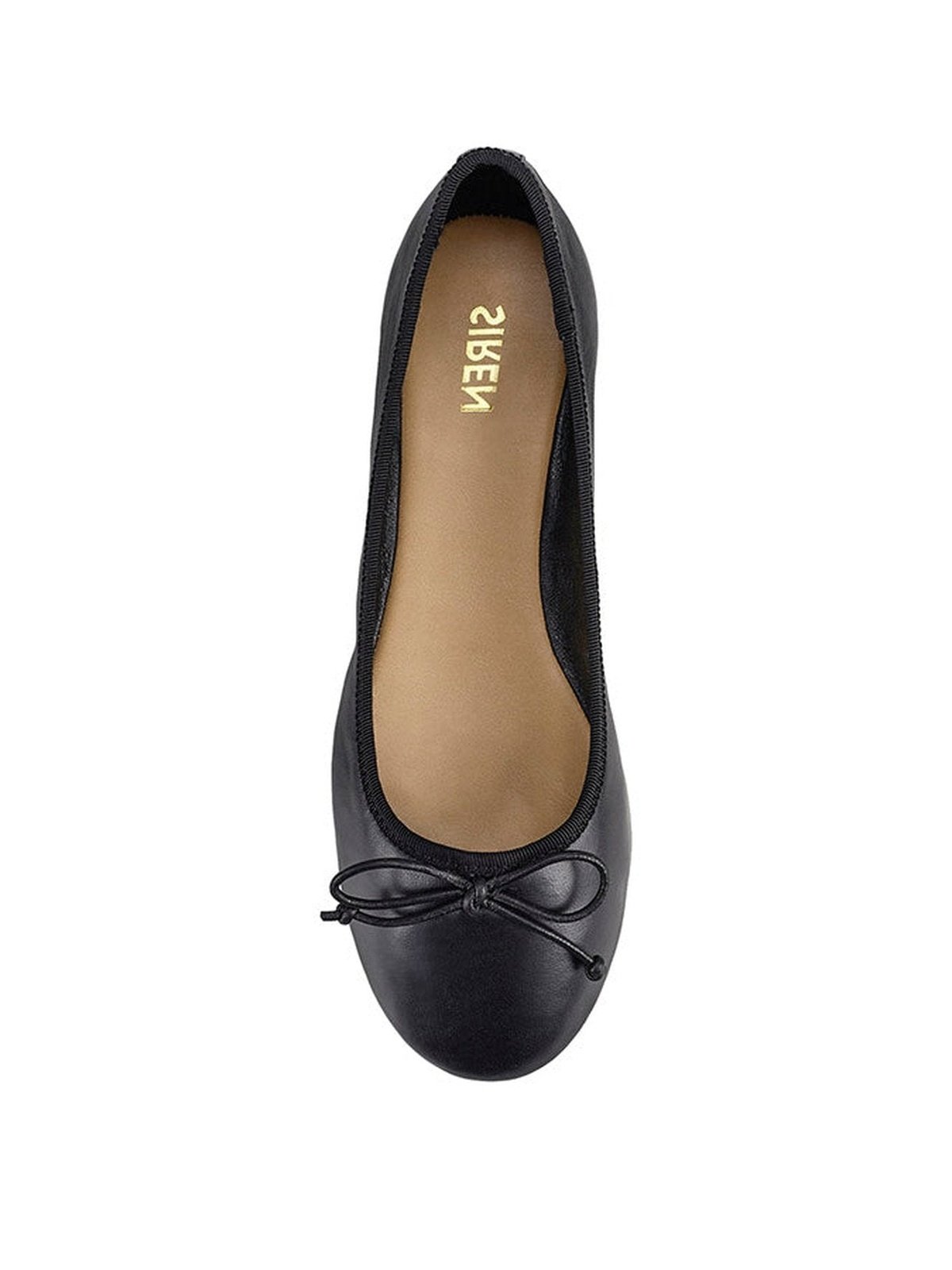 Black Leather Ballet Flats for Women - Comfortable & Stylish Shoes for Work, Casual Wear & Dance