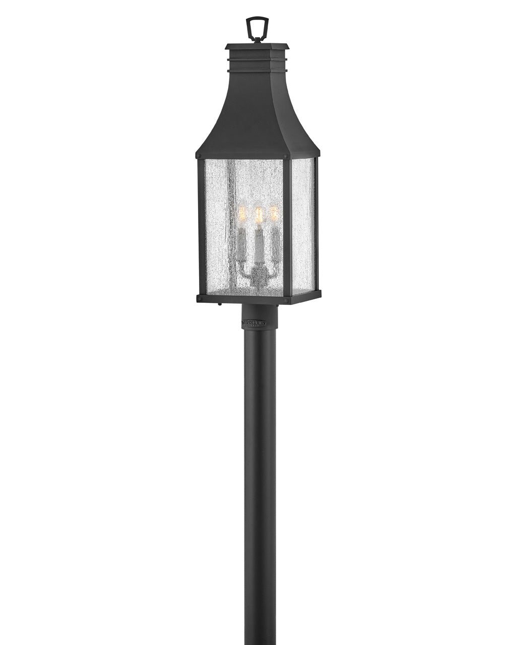 Beacon Hill LED Post Top or Pier Mount Light Fixture - Museum Black Finish - Outdoor Garden, Pathway, and Patio Lighting