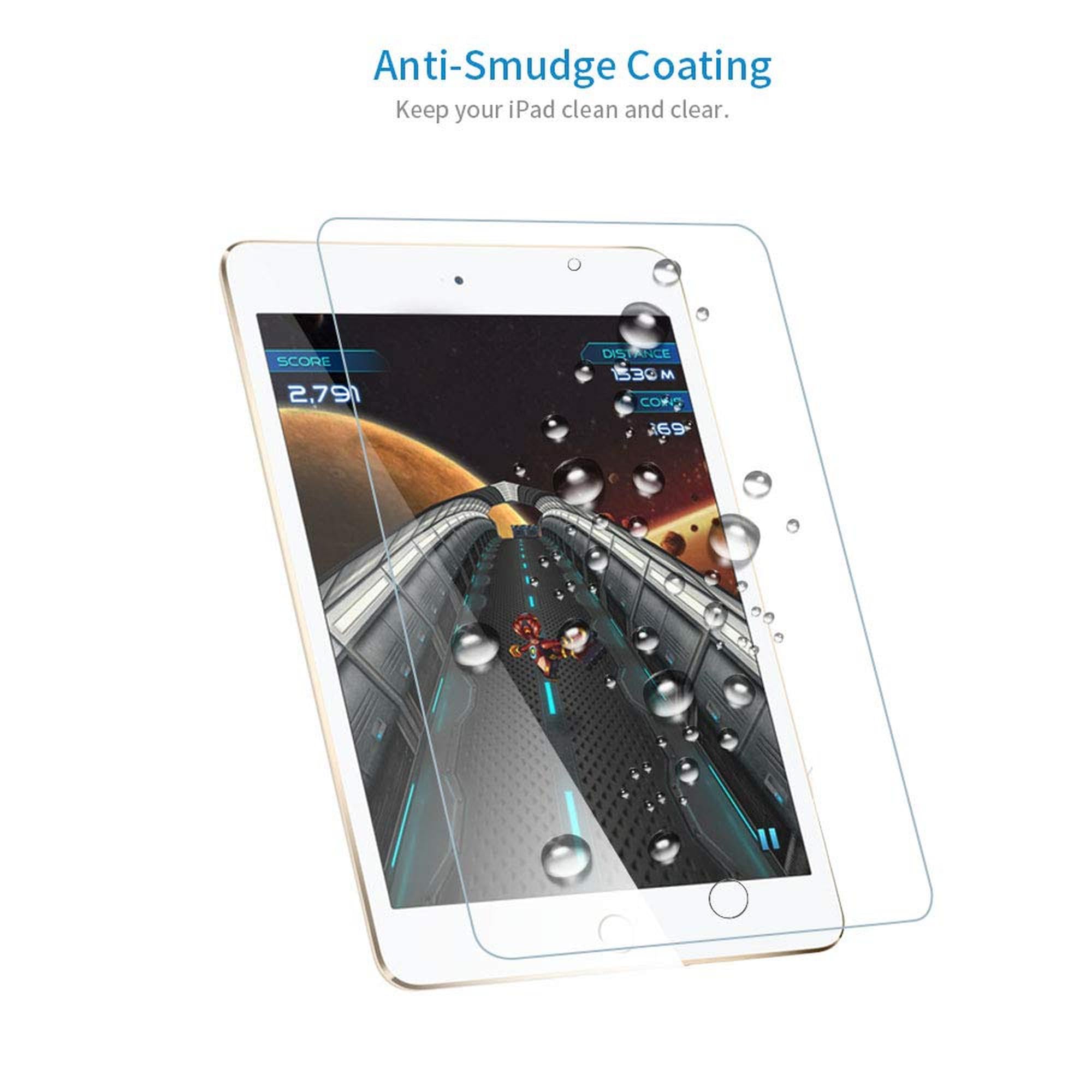 Megoo 9H Tempered Glass Screen Protector for iPad Pro 10.5-Inch & iPad Air 3 (2019 Model) - HD Clear, Anti-Scratch, Bubble-Free, 1-Pack - Perfect for Work, Study, and Entertainment