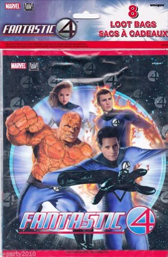 Fantastic 4 Loot Bags - Premium Party Favor Bags for Kids Birthday, Superhero Theme Party Supplies - Perfect for Birthday Goodie Bags, Classroom Rewards & Party Favors