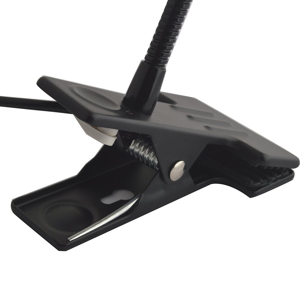 Eye-Care LED Desk Lamp with Adjustable Gooseneck - 5W Cold Light Reading Light with US Plug & 62