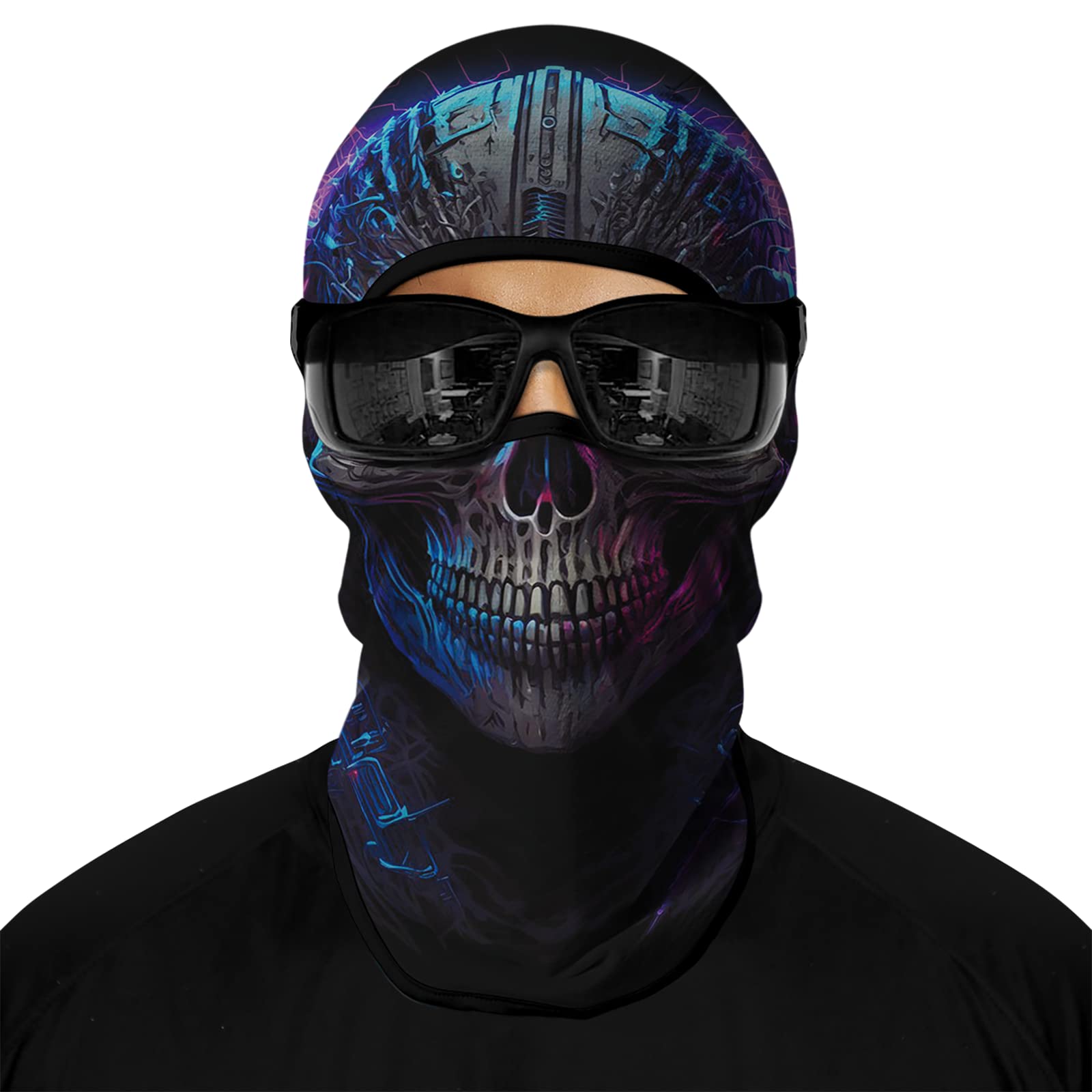 Venswell 3D Skull Balaclava Ski Mask - Warm Full Face Cover for Winter Sports, Motorcycle Riding & Halloween Costumes | Windproof Cold Weather Gear for Skiing, Snowboarding & Outdoor Activities