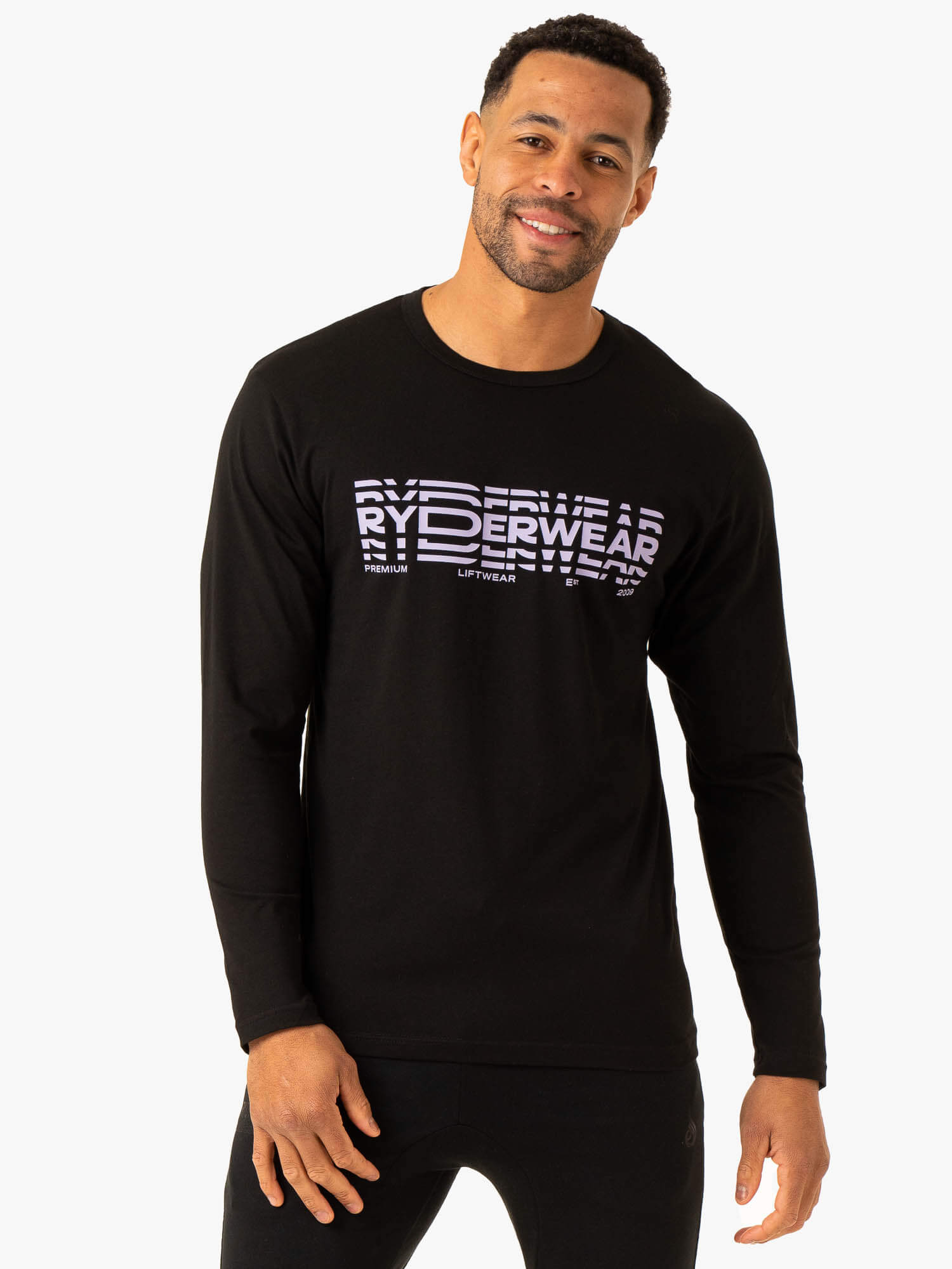 Stylish Black Graphic Long Sleeve T-Shirt for Men & Women | Trendy Casual Wear for Everyday, Street Style & Layering