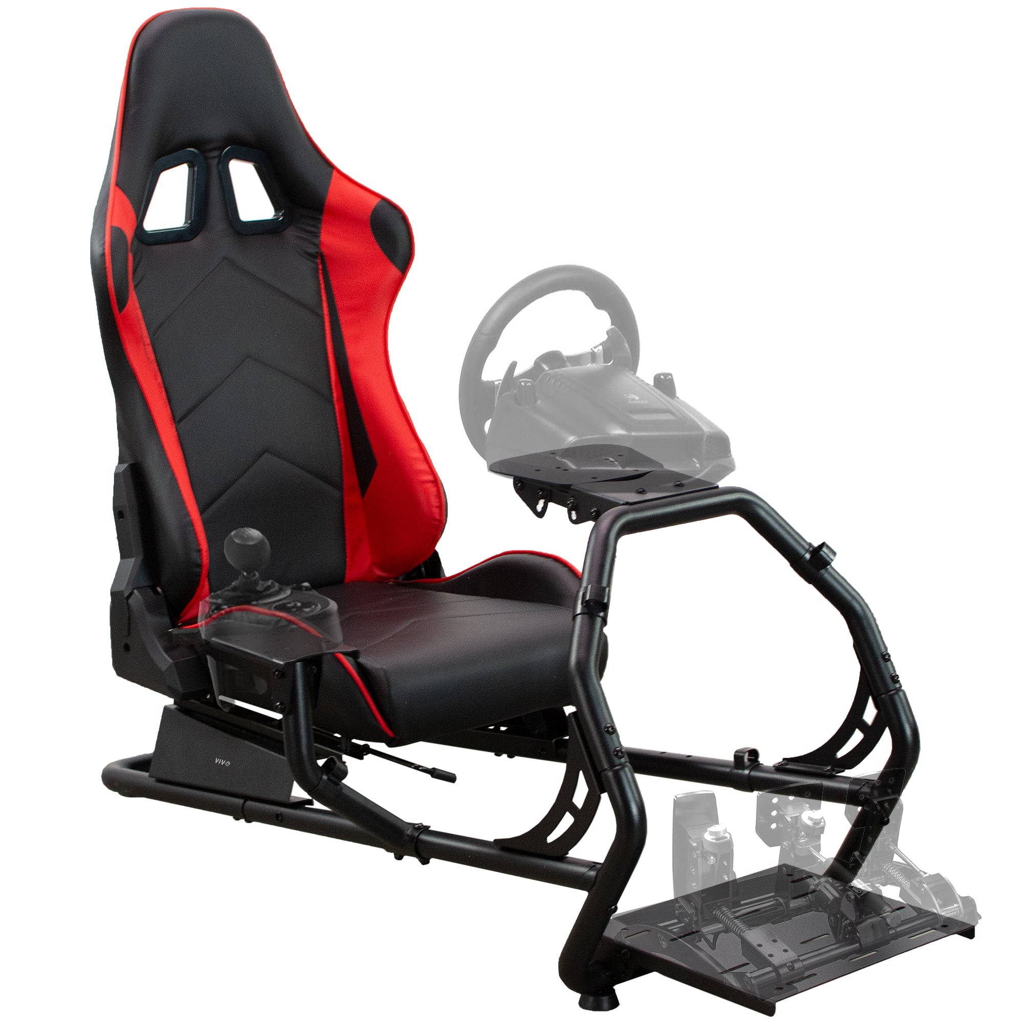 Premium Racing Simulator Cockpit for PC & PS5 - Adjustable Seat & Wheel Stand - Perfect for Gaming & Professional Racing Simulation at Home