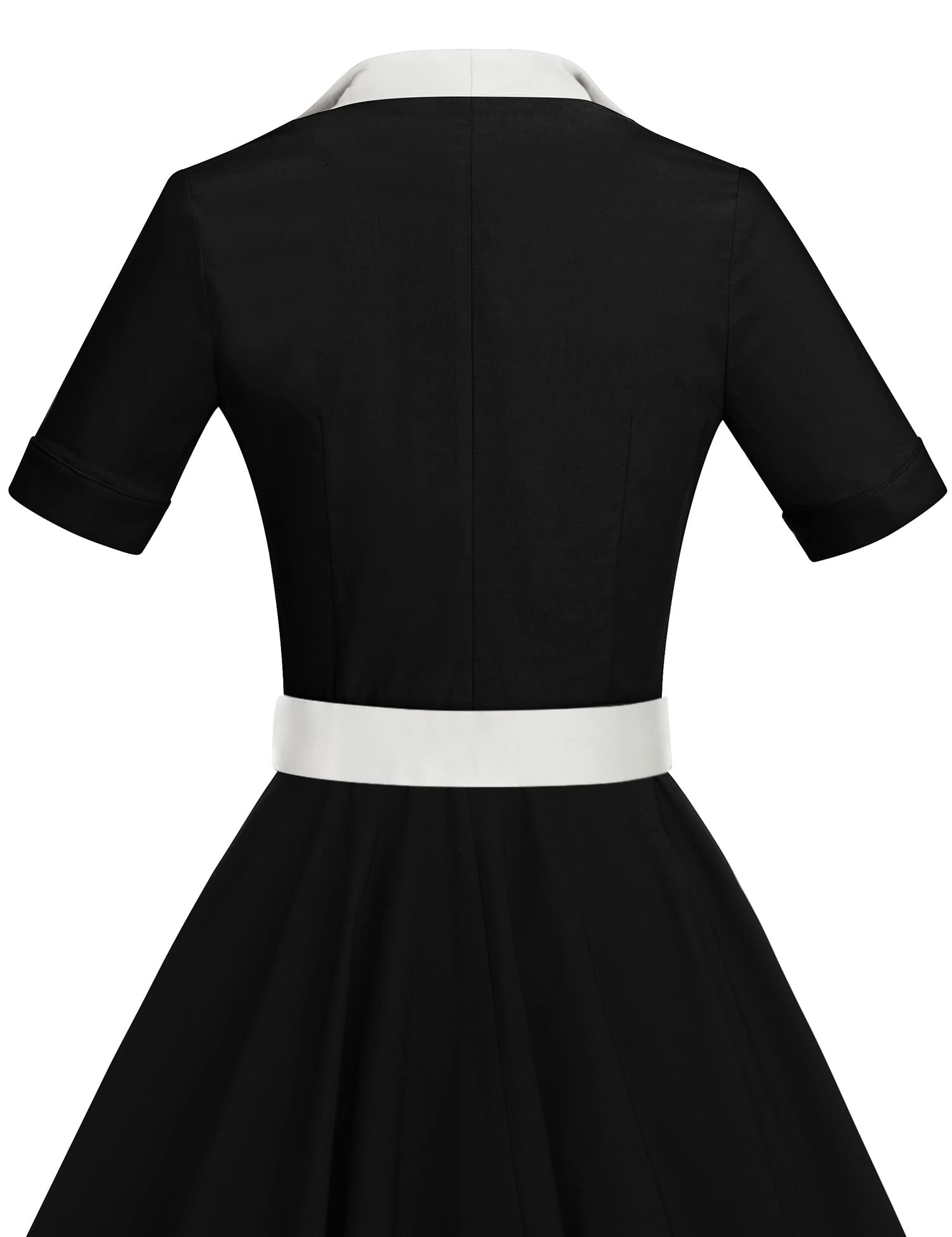 GownTown 1950s Vintage Women's Midi Shirt Dress with Belt - Elegant Cocktail Party Dress for Women, Perfect for Office, Date Night & Special Occasions