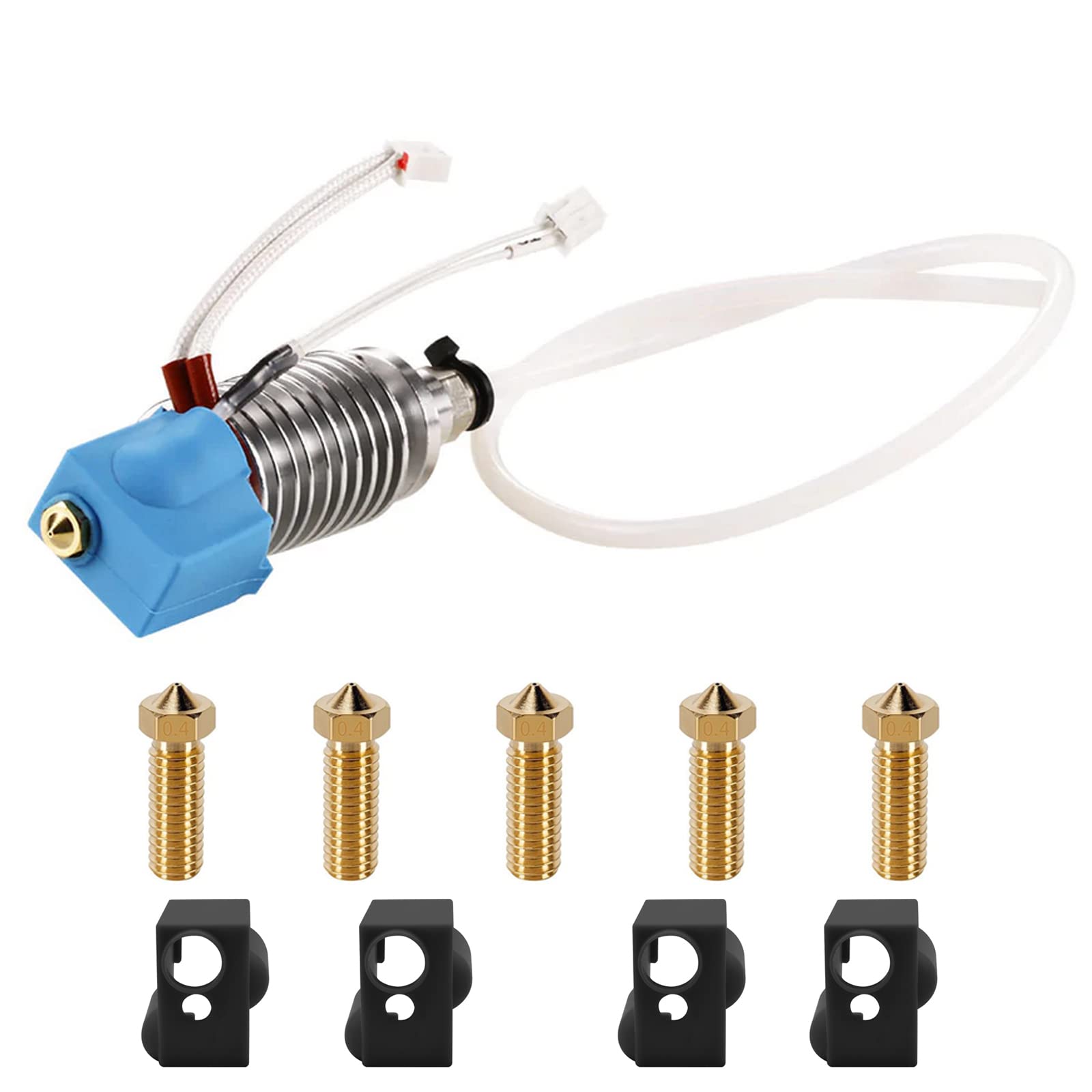 High-Quality 3D Printer Hotend Kit for Anycubic Kobra Plus - FDM 3D Printer Accessories with Silicon Socks & Nozzles - Perfect for DIY Printing, Prototyping & Home Projects