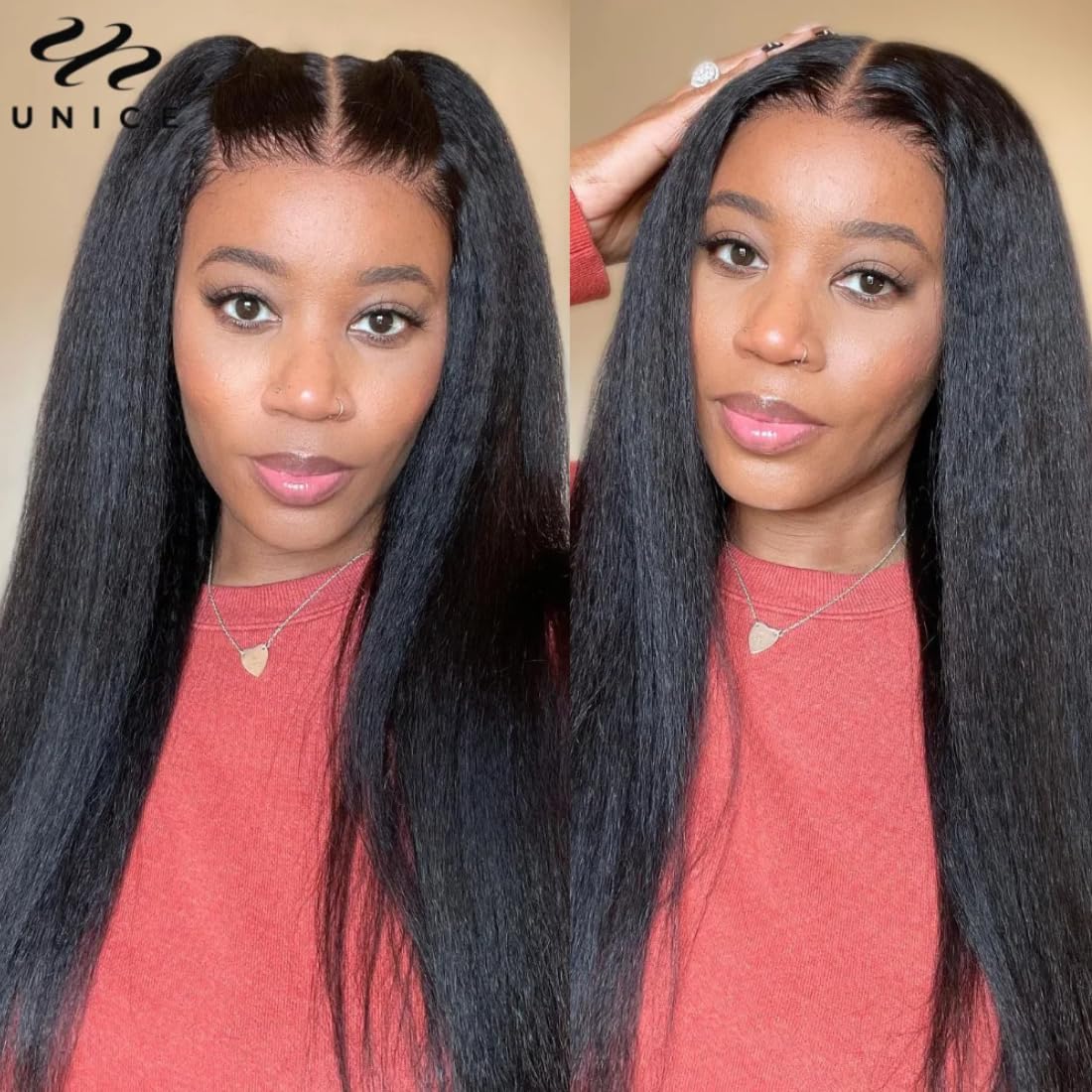 UNICE 12A Silk Yaki Straight 100% Virgin Human Hair Weave - 4 Bundles (26