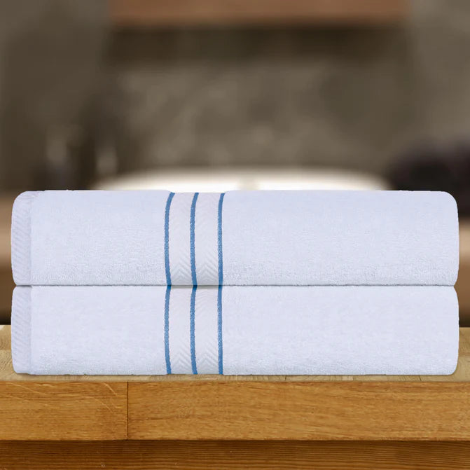 Premium Turkish Cotton Ultra Plush 2-Piece Bath Towel Set - Super Absorbent & Soft Luxury Bath Sheets for Spa, Hotel & Home Use