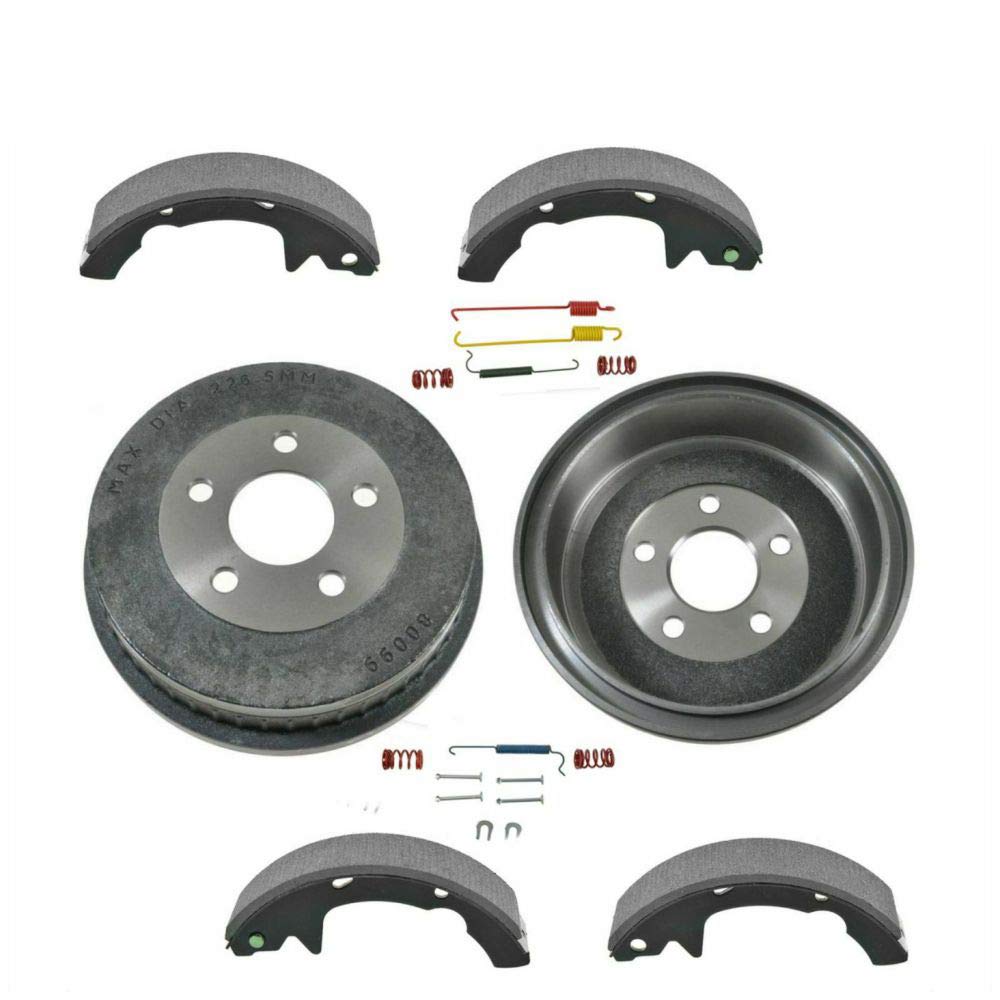 100% New Rear Brake Drum Shoe & Hardware Kit LH RH Set for 2001-2007 Ford Taurus & 2001-2005 Mercury Sable | Auto Parts & Car Accessories | Perfect for Brake System Repair & Maintenance