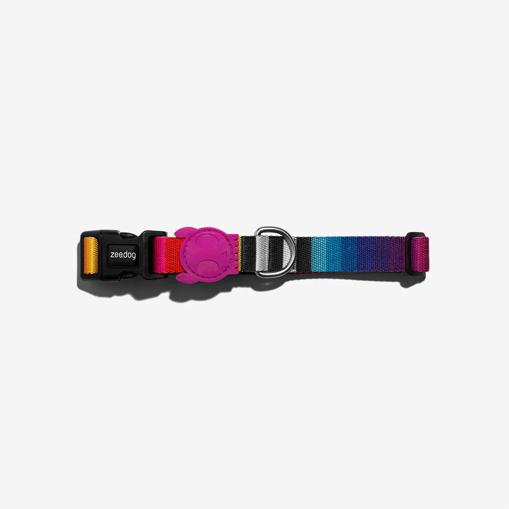 Zee.Dog Prisma Reflective Dog Collar - Adjustable & Durable Pet Collar for Small, Medium & Large Dogs - Perfect for Night Walks, Training & Outdoor Adventures