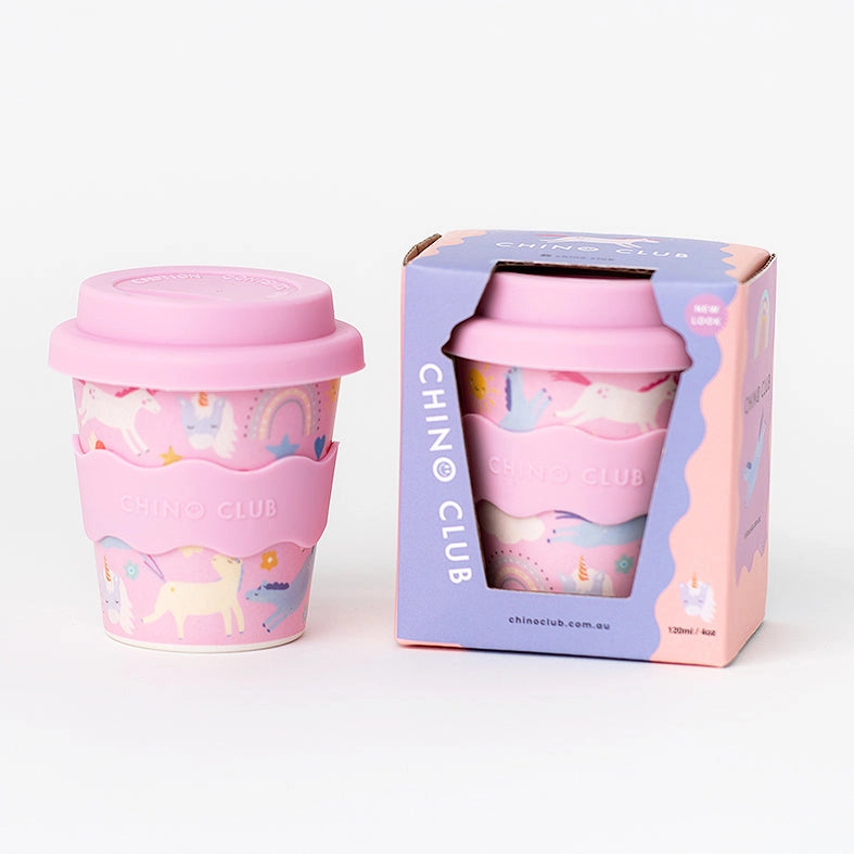 Pink Unicorn Babyccino Cup 120ml - Cute Toddler Sippy Cup for Hot & Cold Drinks - Perfect for Home, Travel, and Daycare Use