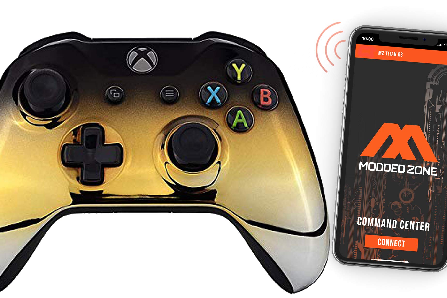 Smart Rapid Fire Custom Modded Controller for Xbox One S - Wireless FPS Gaming Controller with Phone App Adjustable Mods for Call of Duty, Fortnite & More | Perfect for Competitive Gaming & Esports