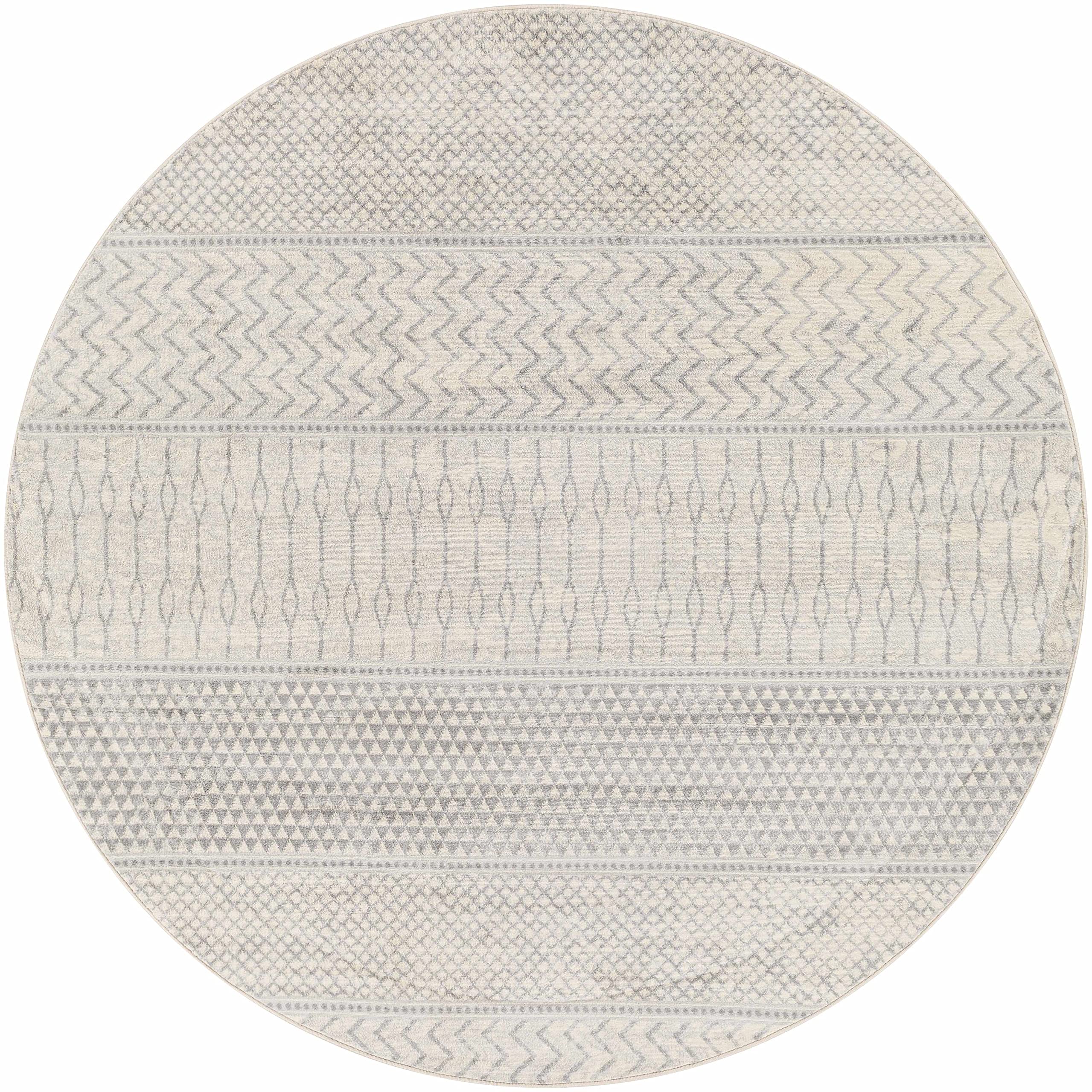 Hauteloom Nunda Modern Round Area Rug 6'7