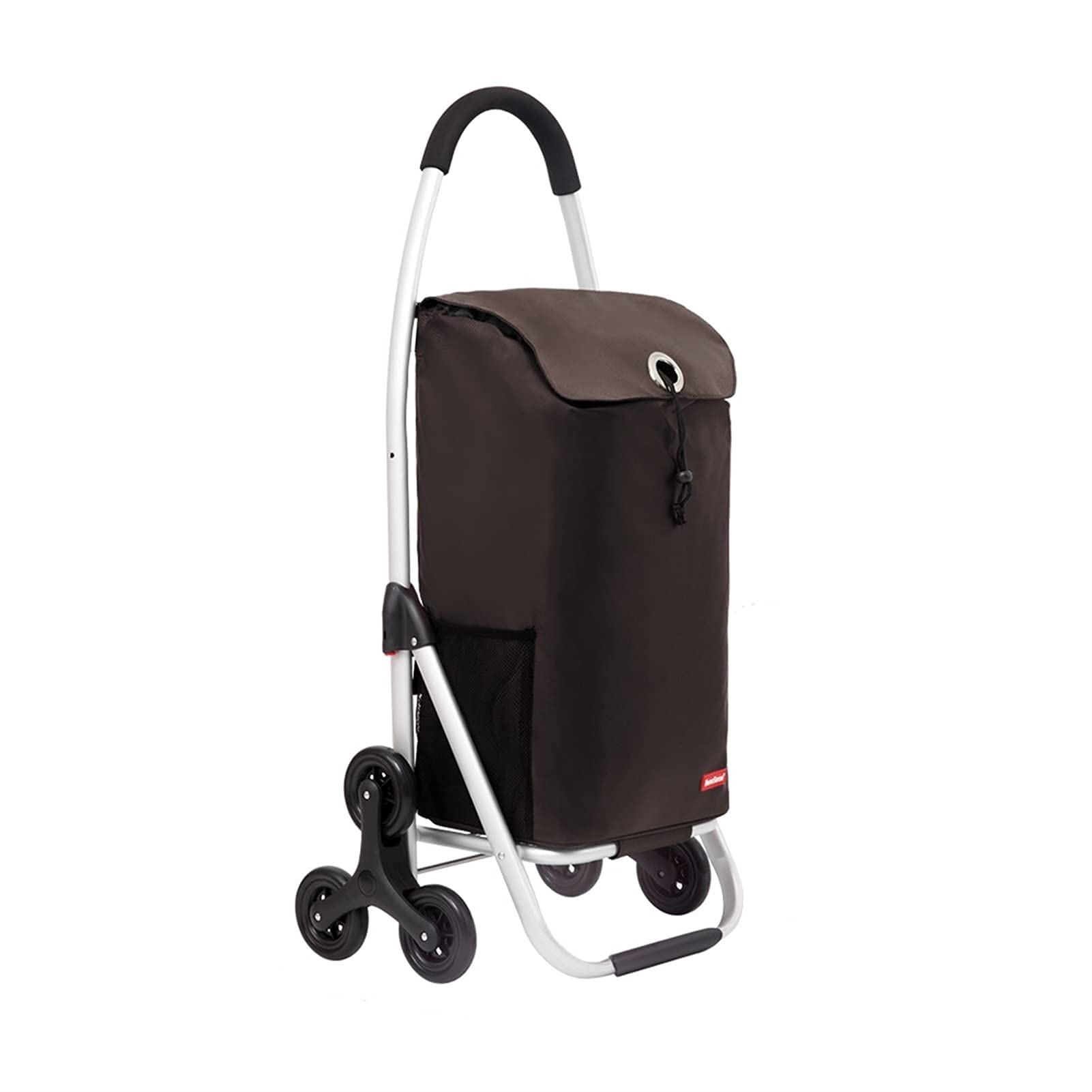 Foldable 6-Wheel Shopping Cart with Large Capacity & Aluminum Alloy Frame - Stair Climbing Grocery Cart for Supermarket, Luggage & Heavy Duty Shopping (Ideal for Grocery Hauling, Laundry Transport & Outdoor Market Trips)