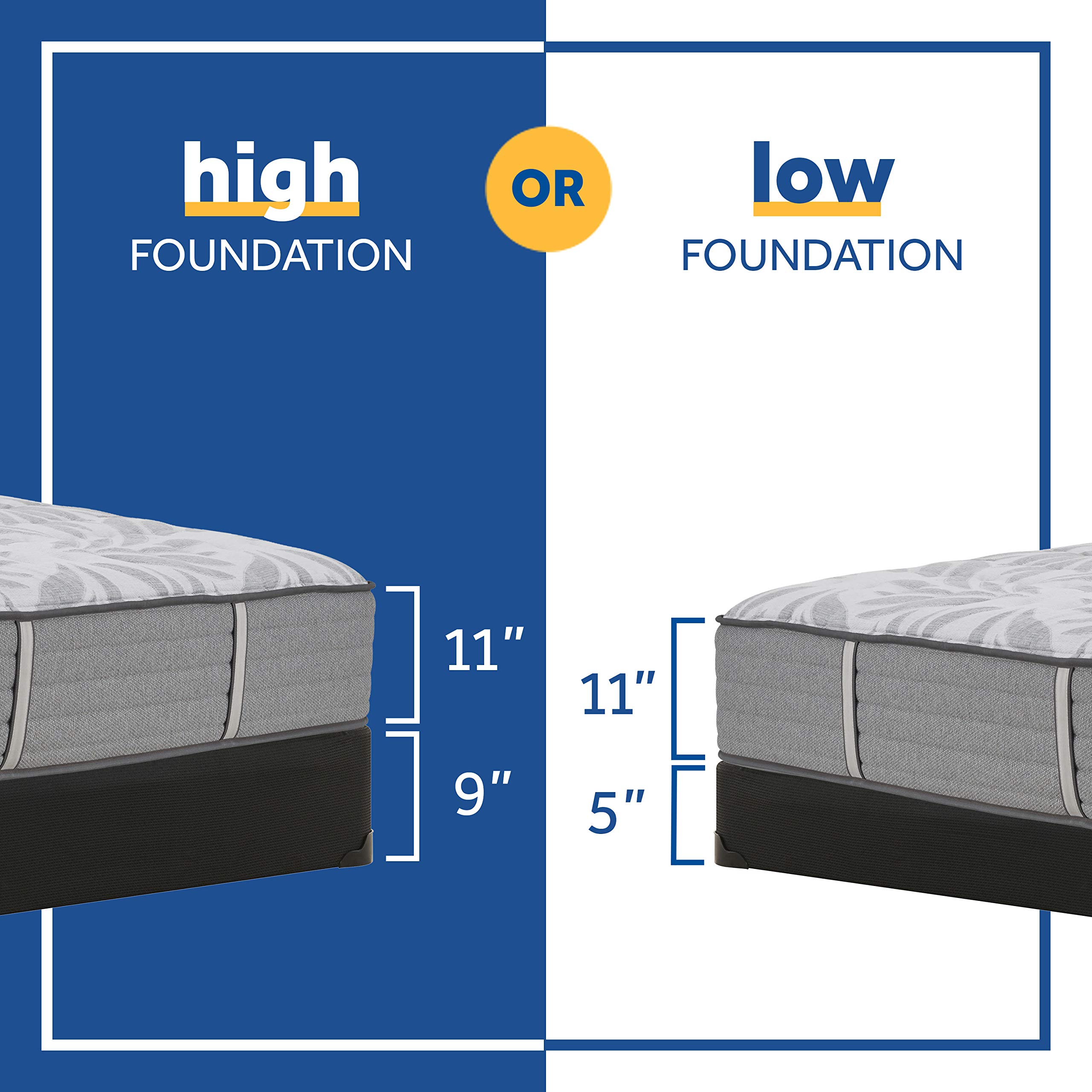 Sealy Posturepedic Ultra Firm Spring Silver Pine Mattress - Split California King Size for Back Pain Relief & Support | Perfect for Master Bedrooms & Guest Rooms