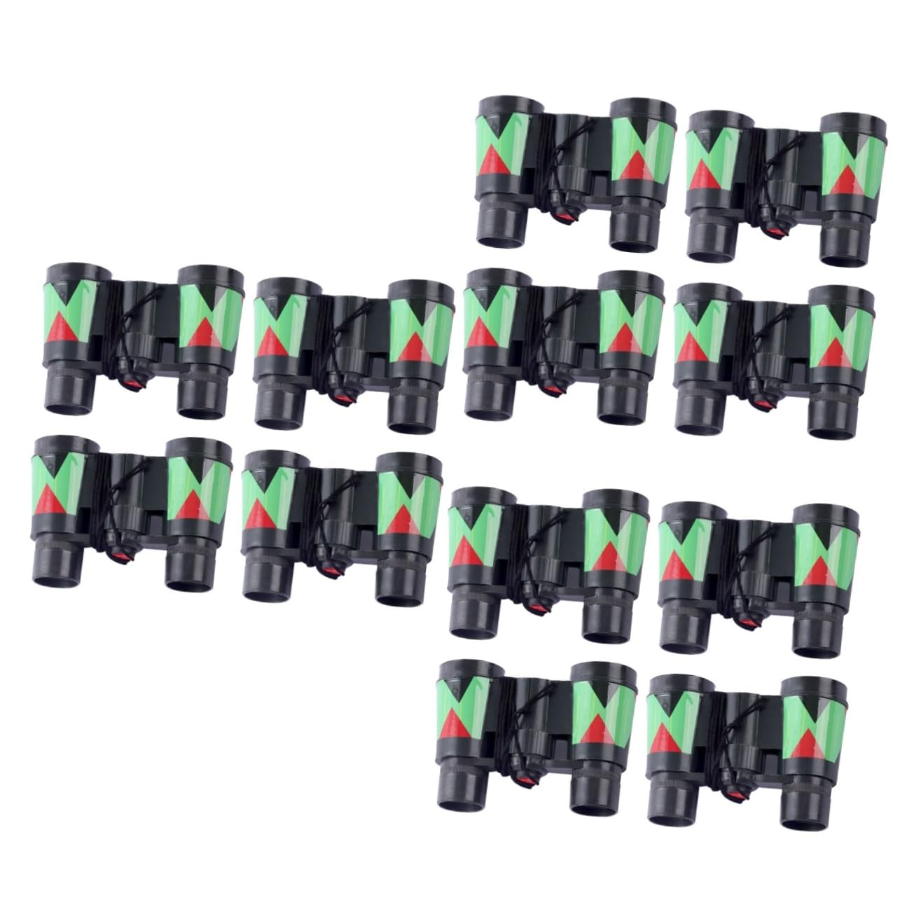 12 Pcs Kids Binoculars for Outdoor Exploration - Durable Plastic Space-Themed Monocular Toys for Boys & Girls - Perfect for Bird Watching, Camping, Hiking & Nature Adventures