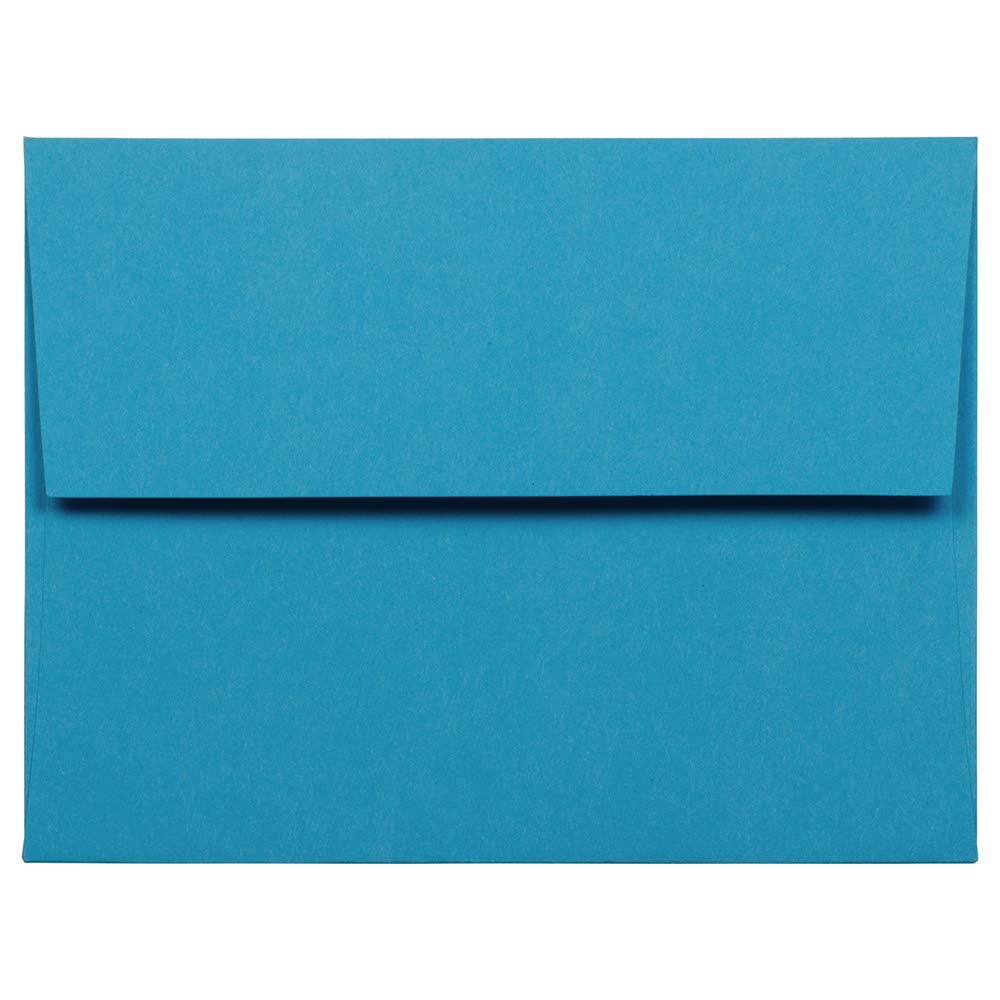 JAM PAPER A2 Colored Invitation Envelopes 4 3/8 x 5 7/8 Inches - 500 Pack Bulk Blue Envelopes for Wedding, Birthday Party & Business Correspondence - Premium Quality Stationery Supplies