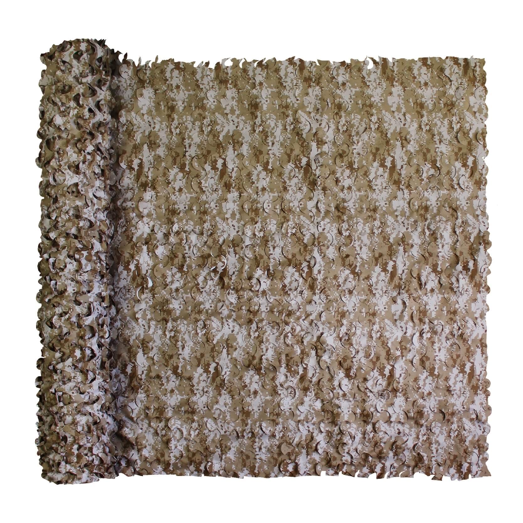 GRVCN Camouflage Netting - Bulk Roll Camo Net for Hunting, Military, and Outdoor Activities | Sunshade Mesh for Blind Shooting & Military Theme Party Decorations | Perfect for Hunting Gear, Backyard Decor, and Tactical Events