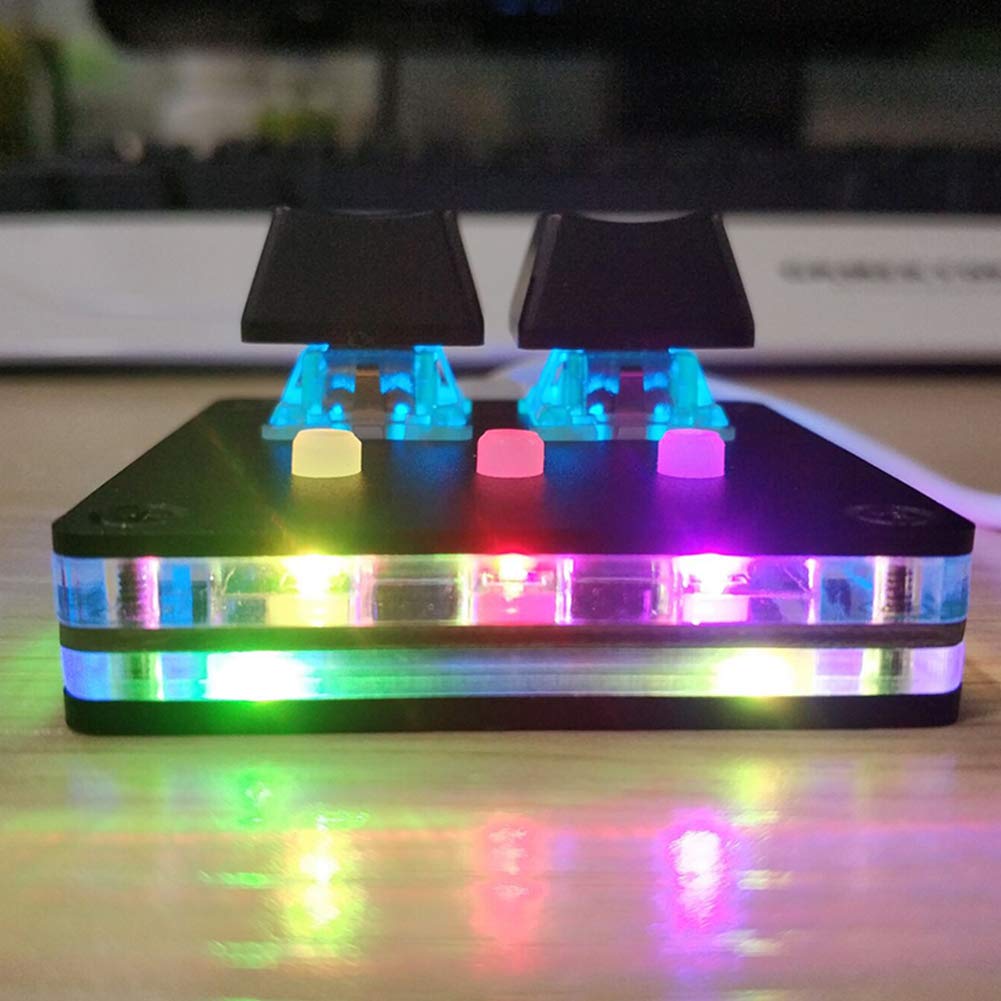 DIY NONO OSU Gaming Keyboard V4 - 5 Key Mechanical Keyboard with Cherry Switches & USB 2.0 for PC/Android - RGB Backlit for Rhythm Gaming & Office Work