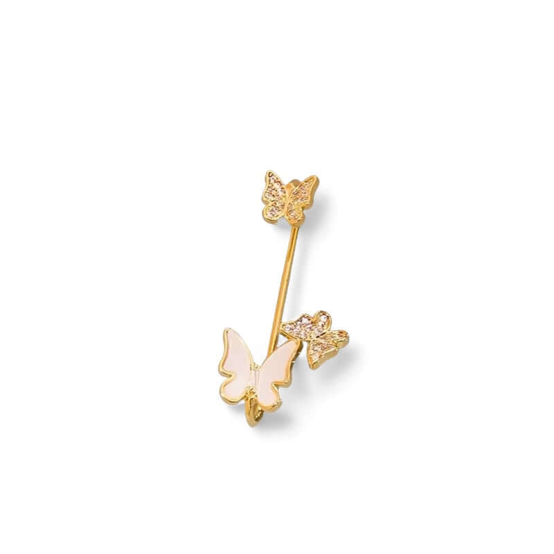 Butterfly Ear Climber Ear Cuff - Elegant Silver Jewelry for Women | Perfect for Parties, Weddings & Everyday Wear | R2703