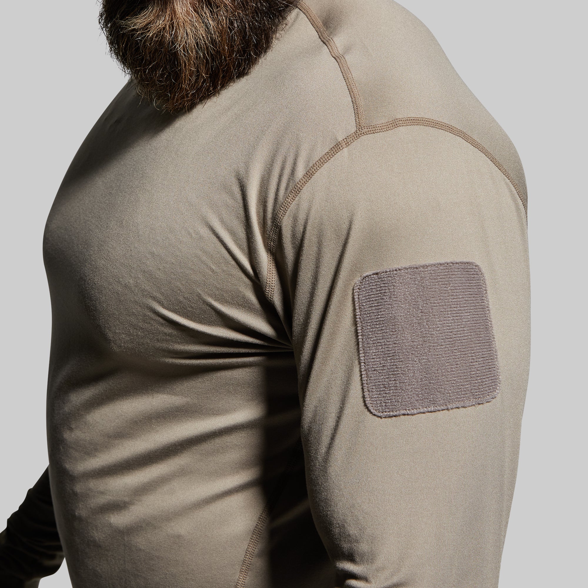 Men's Long Sleeve Range Shirt in Desert Tan - Durable Outdoor Work Shirt for Hiking, Camping & Ranch Work