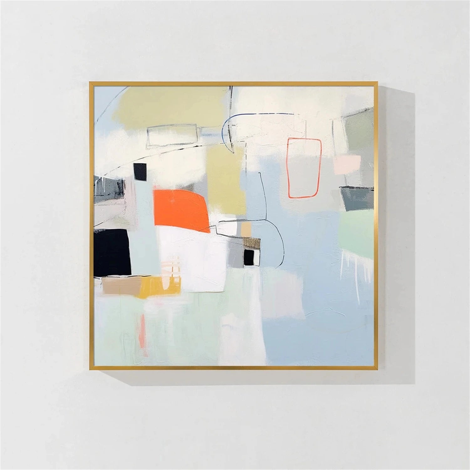 Abstract Painting #AB 293 - Modern Wall Art for Home & Office Decor - Perfect for Living Room, Bedroom or Workspace
