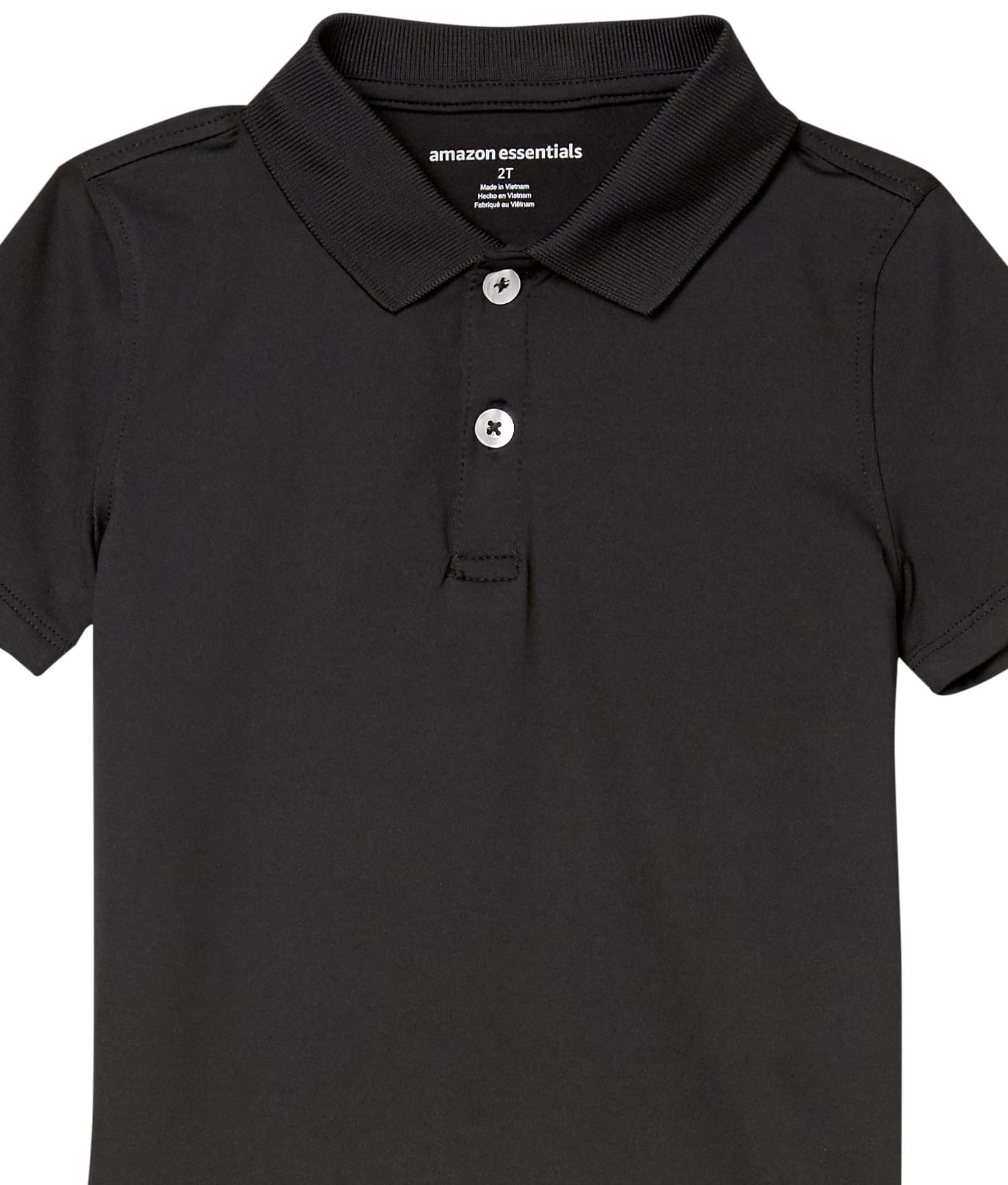 Amazon Essentials Boys & Toddlers' Active Performance Polo Shirts - 2 Pack | Moisture-Wicking & Breathable for Playdates, Sports & Outdoor Activities