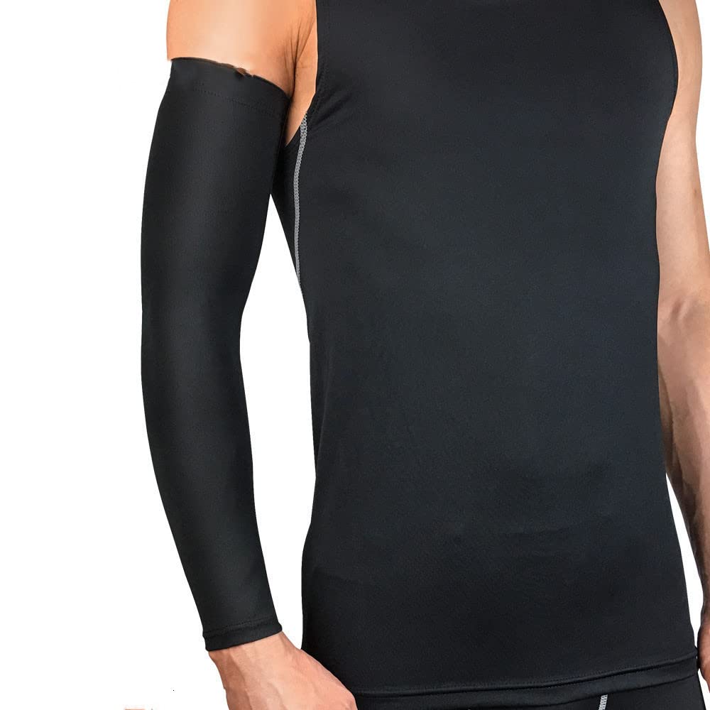 1Pcs Professional Sports Elastic Arm Guard - Basketball & Volleyball Arm Sleeves, Breathable Elbow Pads & Arm Warmers for Men & Women - Perfect for Training, Games & Outdoor Sports Activities
