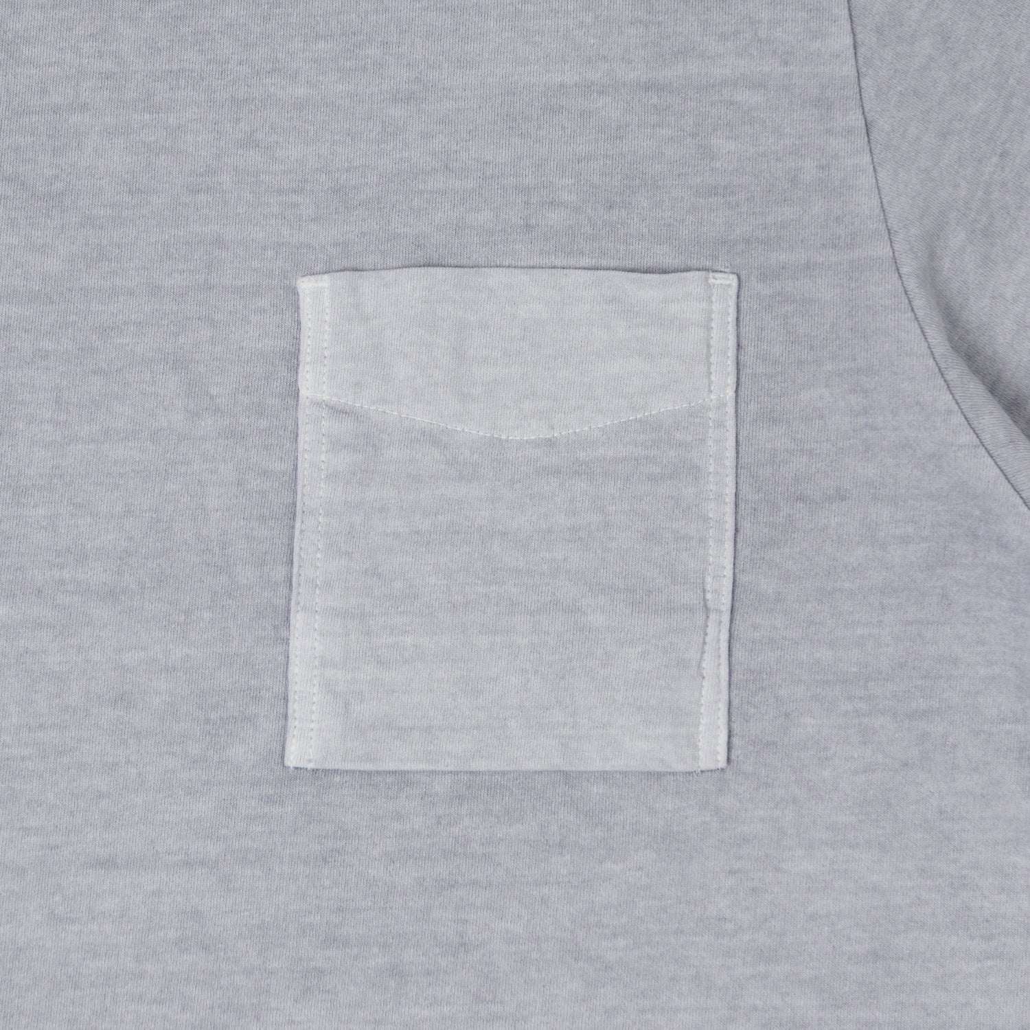Jackman Pigment Dye Pocket T-Shirt for Men - Fade Lilac Vintage Washed Cotton Tee | Casual Wear, Street Style, Everyday Comfort