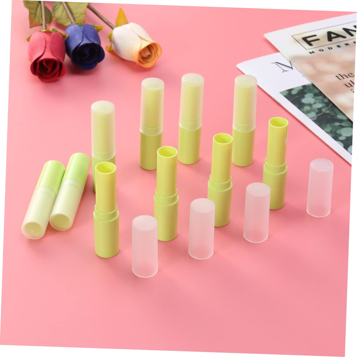 iPetboom 30 Pack Clear Empty Lip Gloss Tubes with Lids - Mini Lip Balm Containers for DIY Lip Gloss, Lip Balm, & Cosmetics - Perfect for Makeup Artists, DIY Beauty, Travel & Gift Packaging