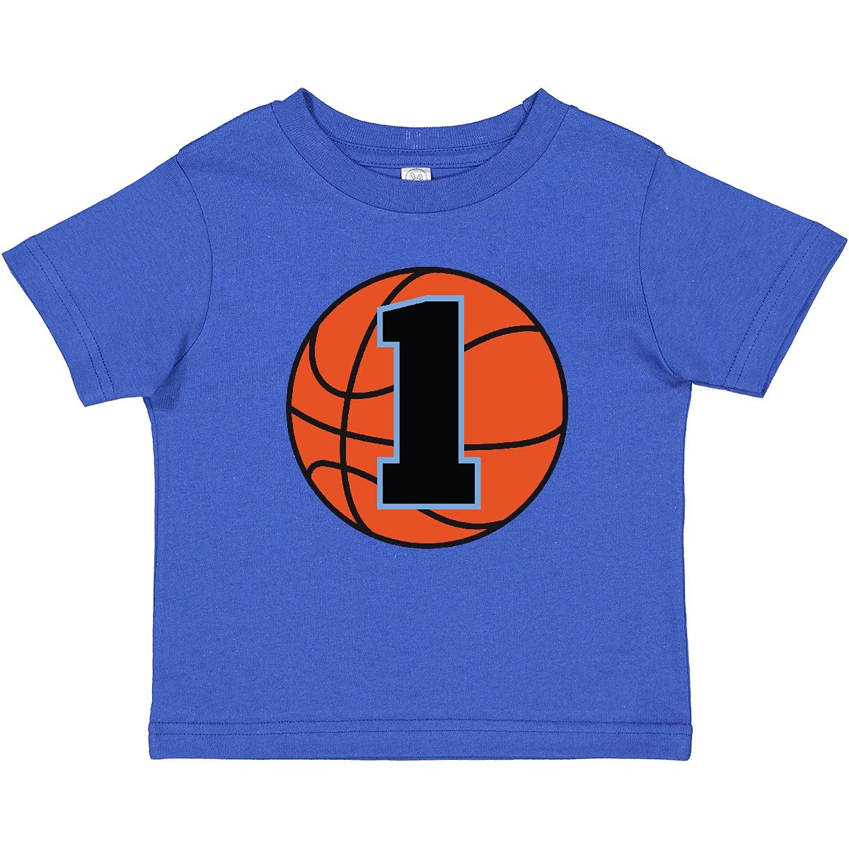 Inktastic Basketball 1st Birthday T-Shirt for 1 Year Old Baby Boys & Girls - Cute First Birthday Outfit for Basketball Theme Party & Photo Shoots