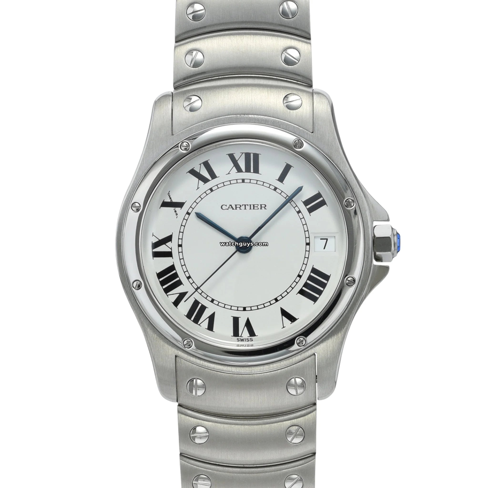 Cartier Santos Ronde 1920 Watch - Luxury Stainless Steel Unisex Timepiece for Men & Women | Perfect for Business Meetings, Formal Events & Everyday Elegance