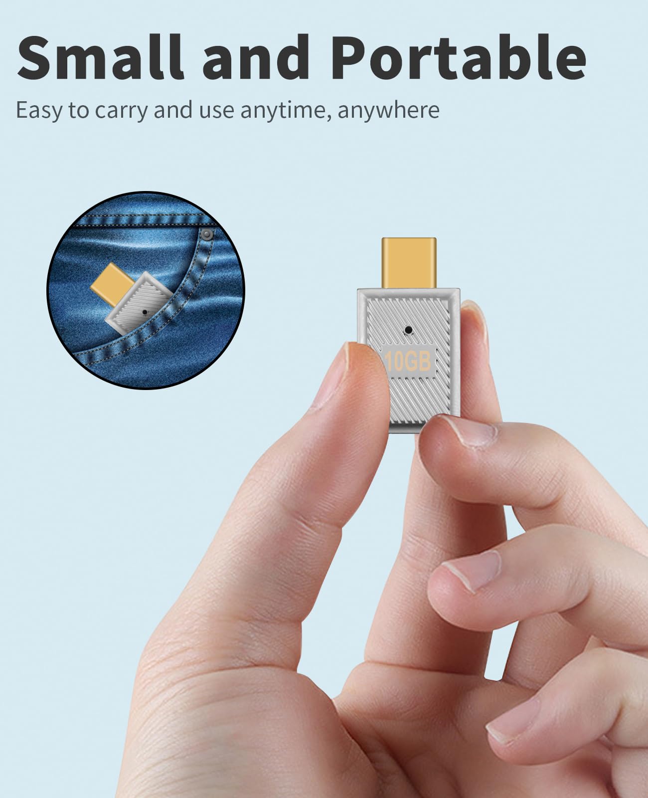 Duttek USB Female to USB C Male Adapter 2 Pack - USB 3.1 Type C to USB A Converter, 10Gbps High Speed & 120W Fast Charging, Zinc Alloy OTG Adapter for Laptop, PC, MacBook, Phone, Tablet - Perfect for Data Transfer & Charging