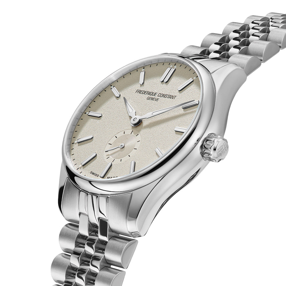 Classic Automatic Steel Watch 39mm Beige Dial with Bracelet - Perfect for Business, Casual & Everyday Wear