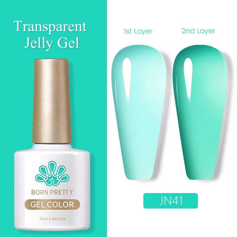 Jelly Nude Gel JN41 - 10ml Natural Nail Polish for Soft Nude Look - Perfect for Manicures, Pedicures & Everyday Wear