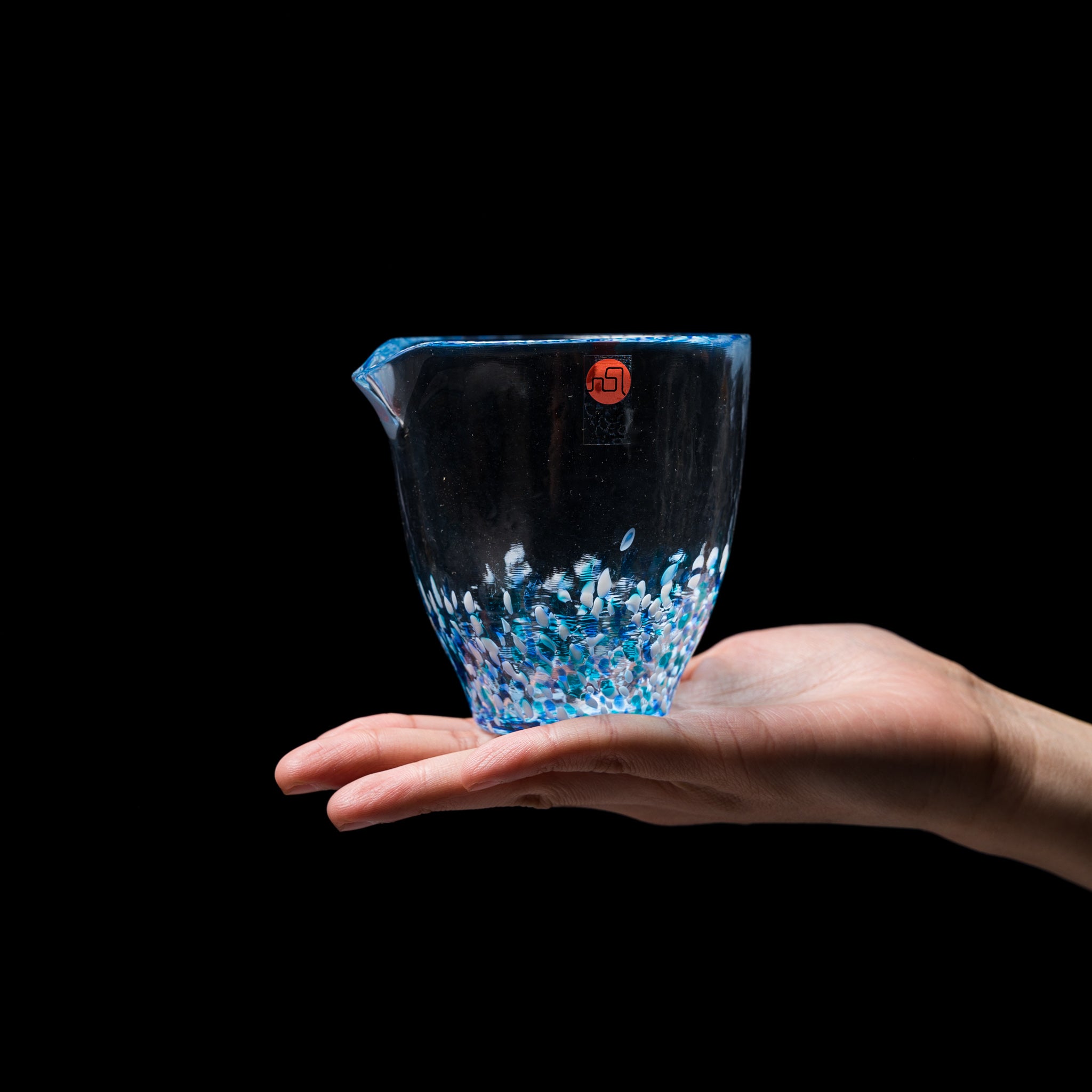 Premium Japanese Sake Server - Handcrafted Tsugaru Vidro Glass Carafe in Elegant Blue | Perfect for Sake Tasting, Japanese Dining & Gift Giving