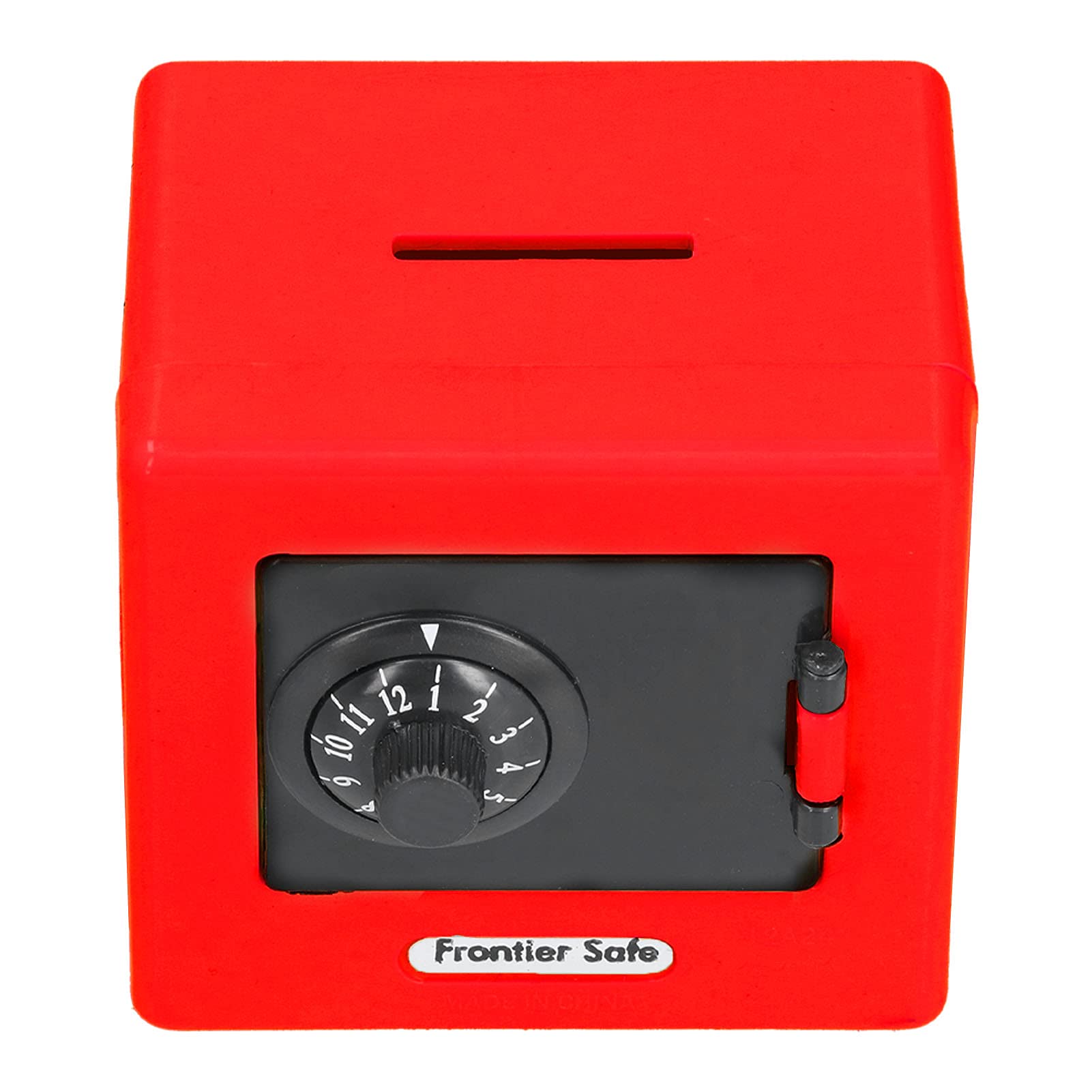 Kids Money Safe Box with Coded Lock - Secure Coin & Cash Saving Bank for Children & Students (Red) - Perfect for Teaching Financial Responsibility & Safe Money Storage at Home