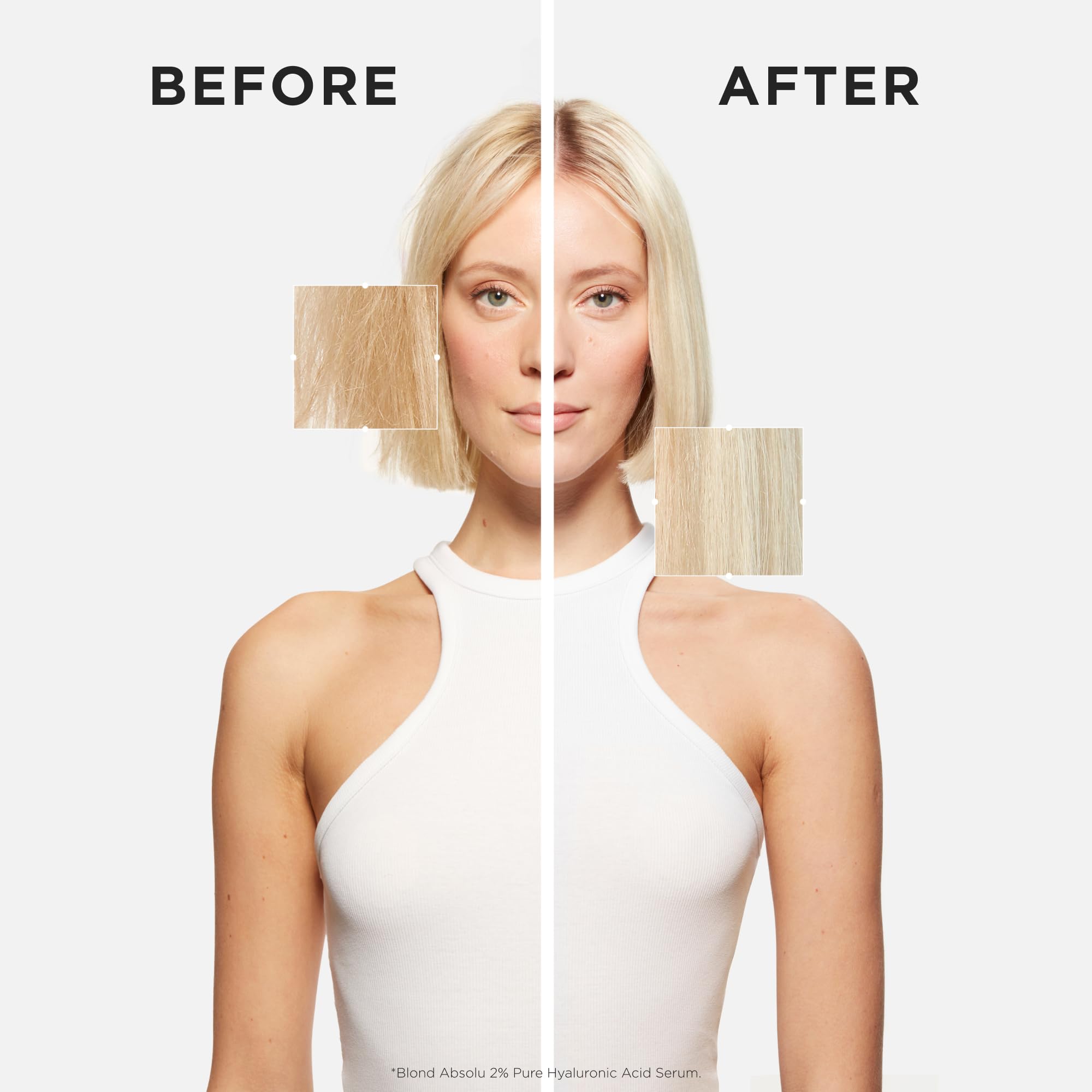 KÉRASTASE Blond Absolute Hyaluronic Acid Hair Serum - Repair Damaged Hair, Soothe Scalp & Hydrate Instantly - 2% Hyaluronic Acid for Bleached & Highlighted Blonde Hair - 1.7 fl oz - Perfect for Salon Treatments & Daily Hair Care Routine