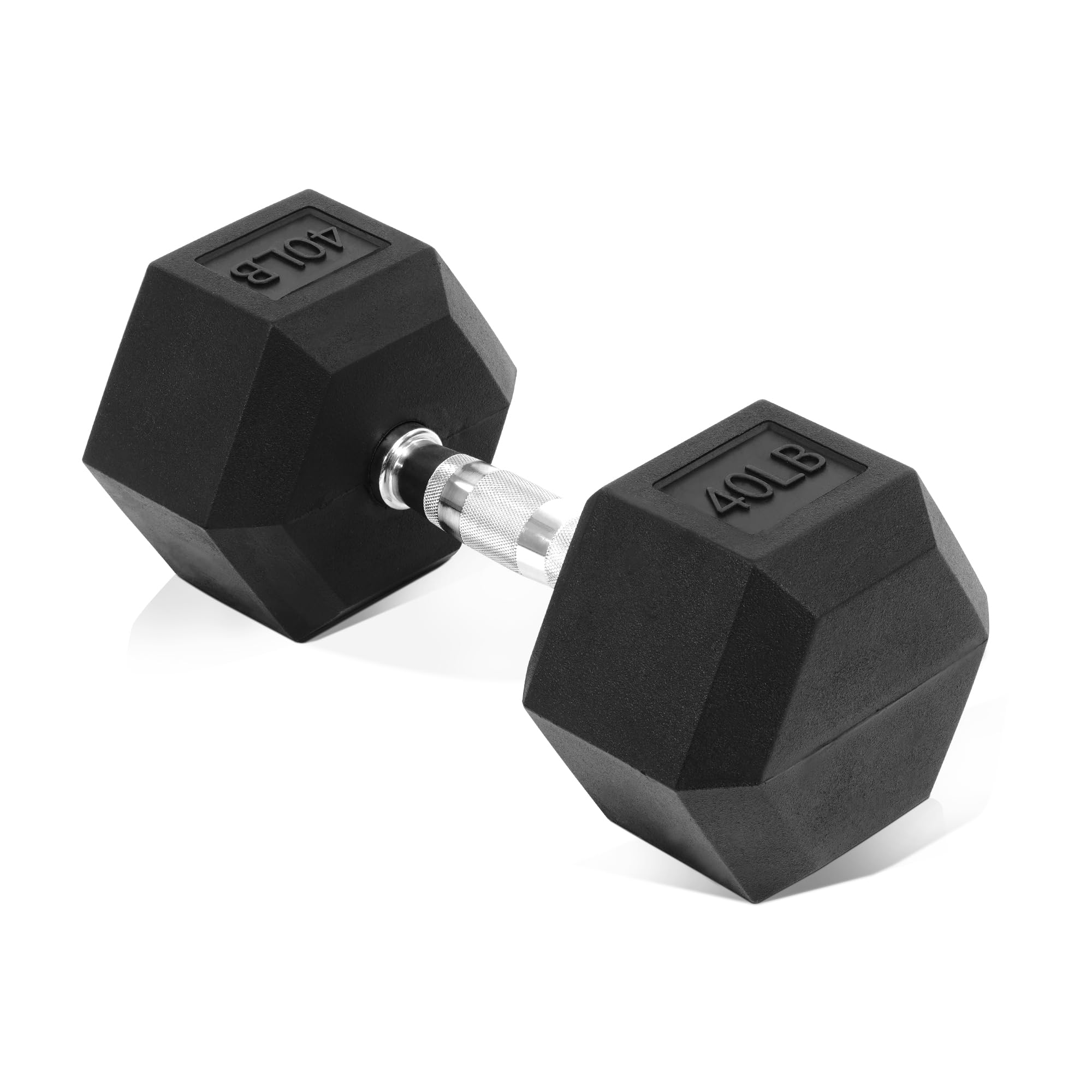 Hex Dumbbells - Rubber Coated Hand Weights for Strength Training & Home Gym Workouts (5-50lbs) - Perfect for Weight Lifting, CrossFit, and Full Body Exercises