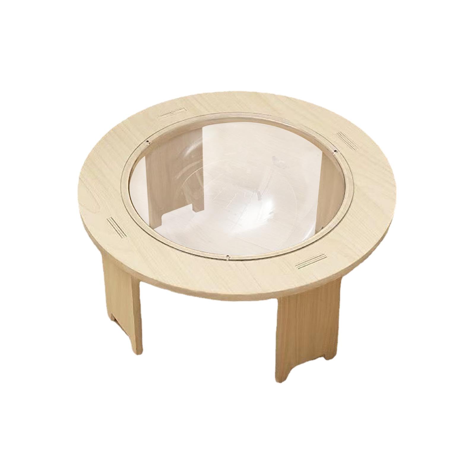 Gralara Space Capsule Cat Bed with Detachable Solid Wood Stand - All-Season Kitten Hammock & Activity Center for Indoor Cats - Cozy Pet Nest for Sleeping, Playing and Relaxing at Home