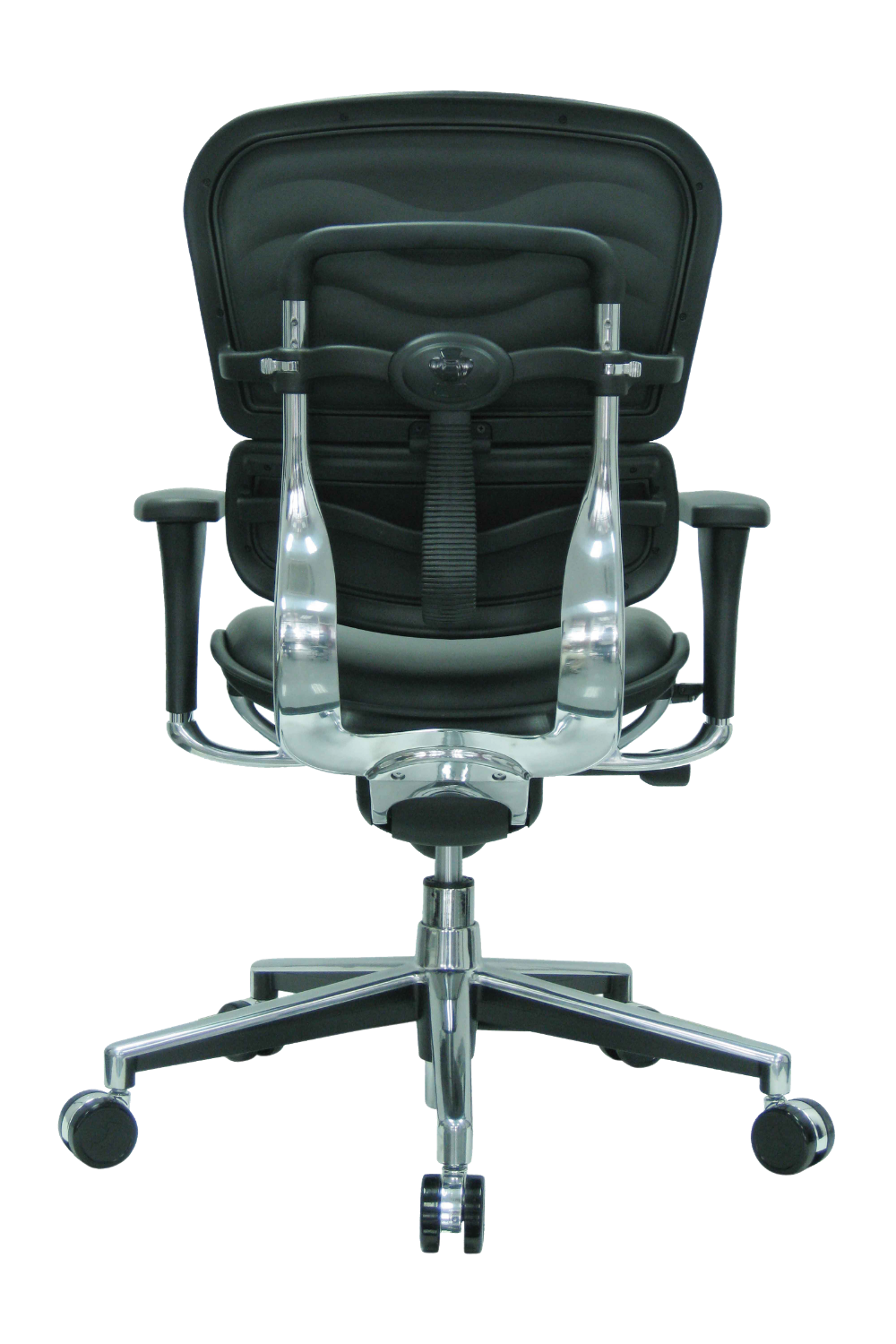 Eurotech Ergo Mid Back Leather Office Chair - Black LE10ERGLO - Ergonomic Support for Home & Office Workspaces