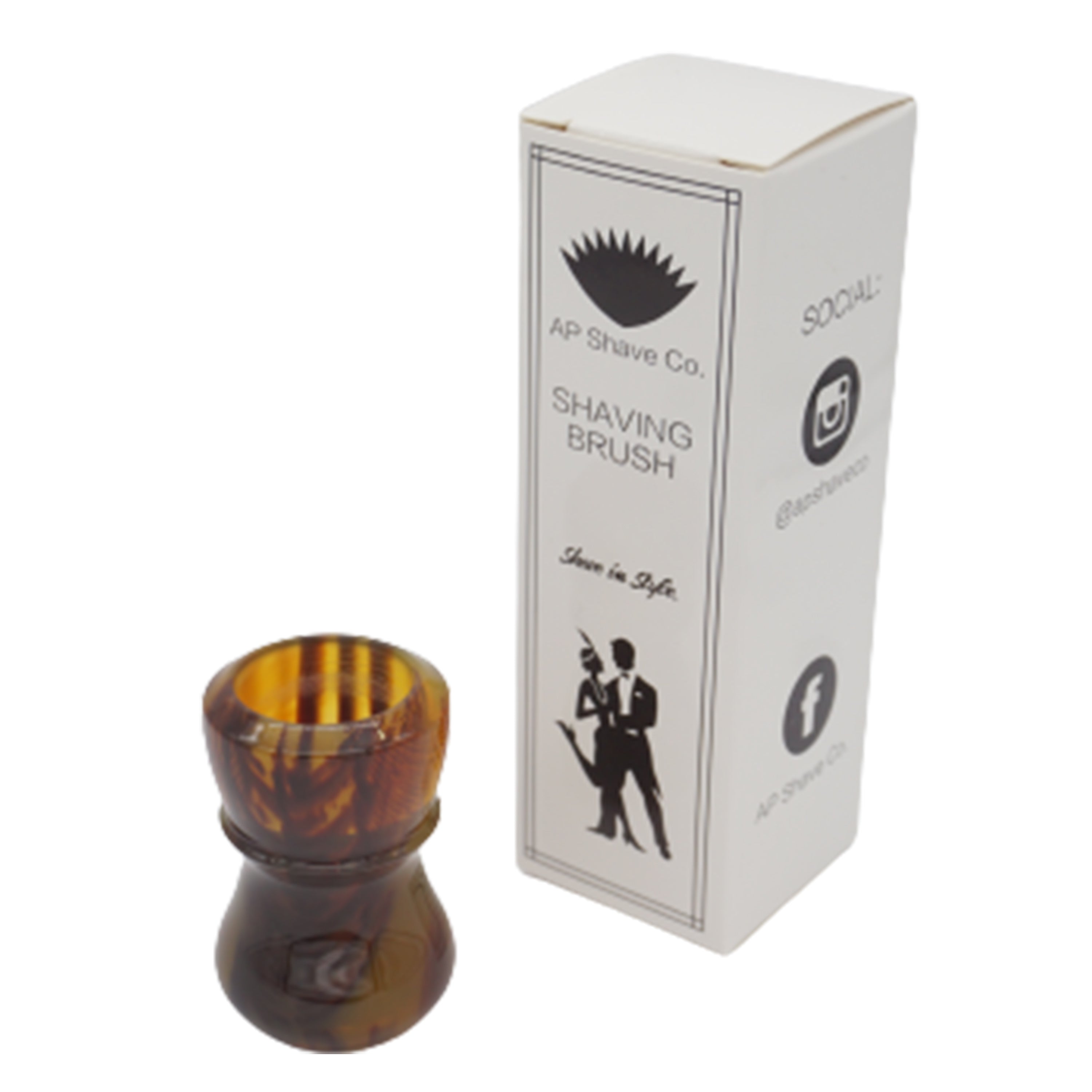Premium Tortoise Handcrafted Shaving Brush Handle for 24mm & 26mm Knots - Perfect for Wet Shaving & Grooming Gifts