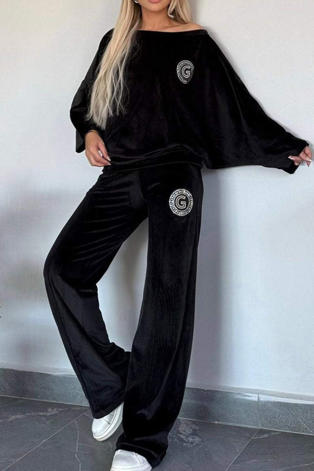 Full Size Long Sleeve Top and Pants Travel Set - Comfortable Loungewear for Women | Perfect for Airplane, Hotel & Vacation Outfits | Soft & Stylish Matching Outfit
