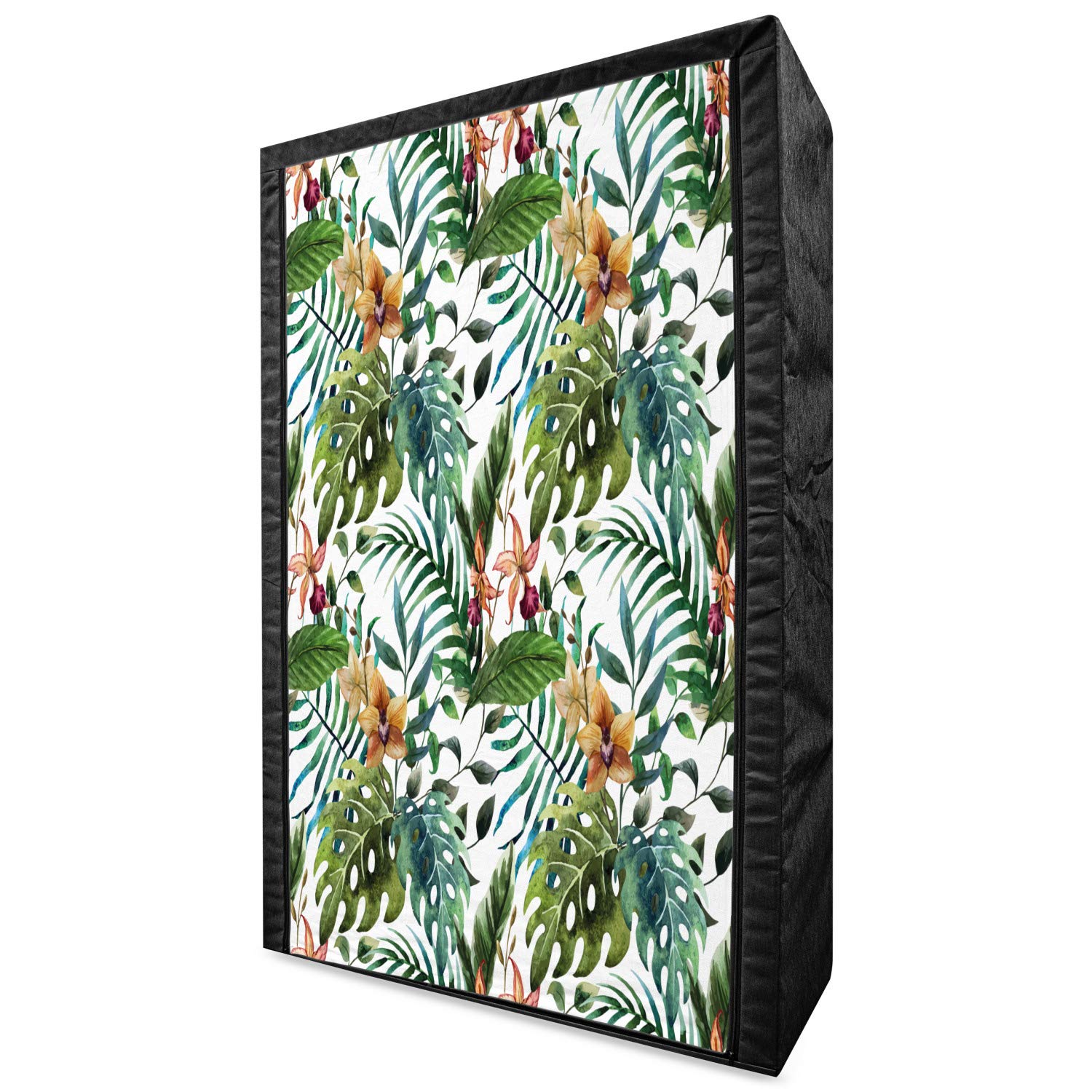 **Vintage Retro 60s Banana Palm Leaf Fabric Wardrobe - 42.5