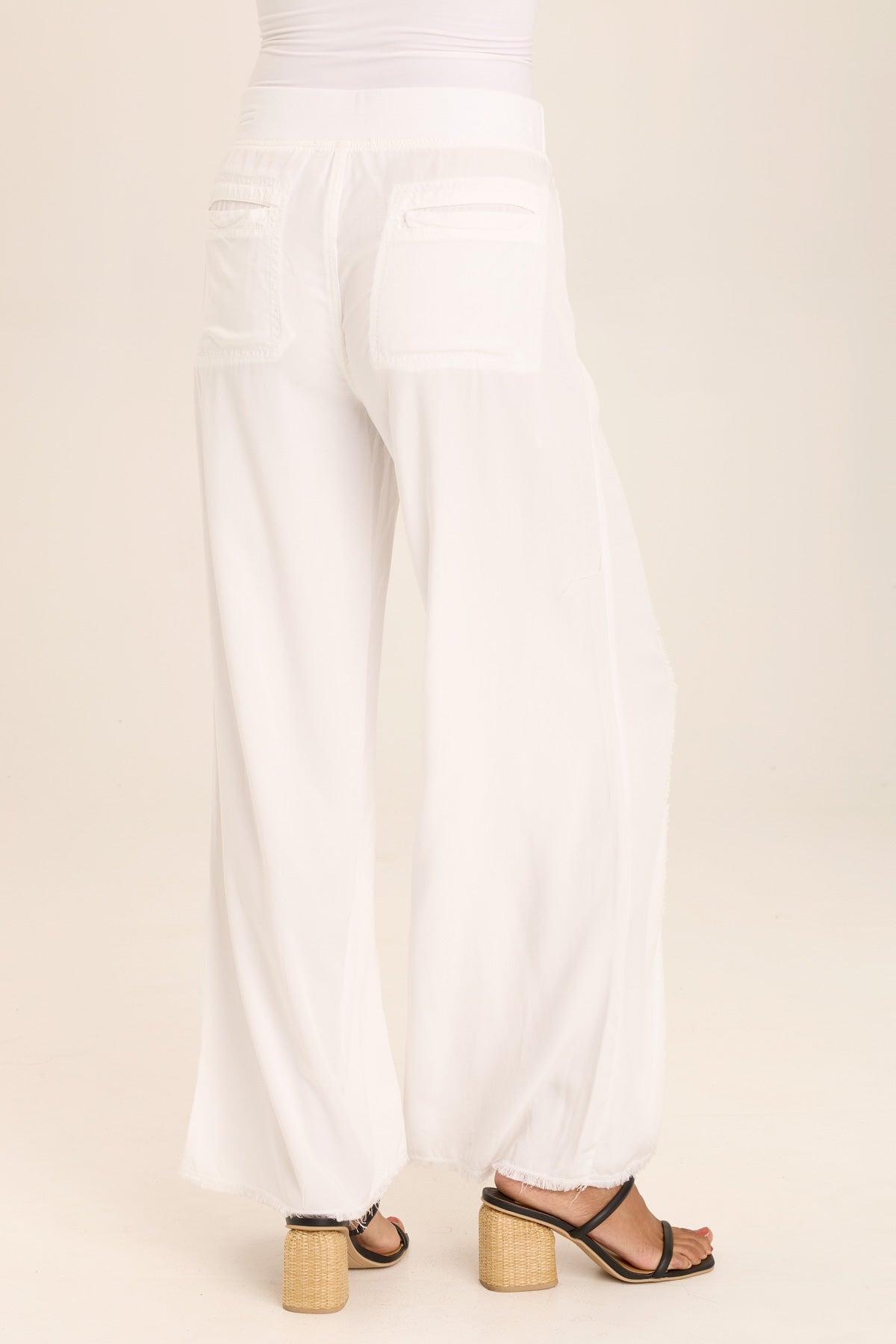 Stylish Women's High Waisted Twill Beach Pants - Lightweight, Breathable & Comfortable for Summer Vacations, Travel & Casual Outings