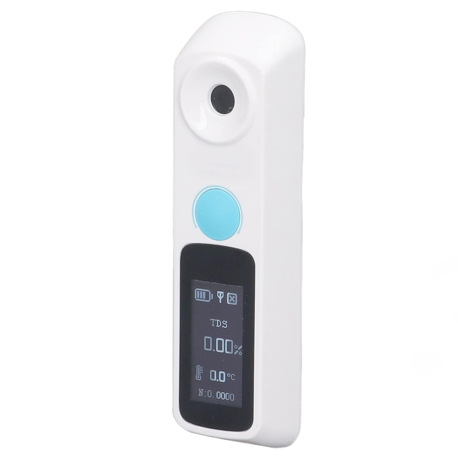 Portable Digital Brix Refractometer for Coffee, Beer, Wine & Juice - 5-45℃ Waterproof Sugar Concentration Tester with 350mAh Battery & Dropper (84x23x14.5mm) - Perfect for Home Brewing, Barista Use & Kitchen Measurements