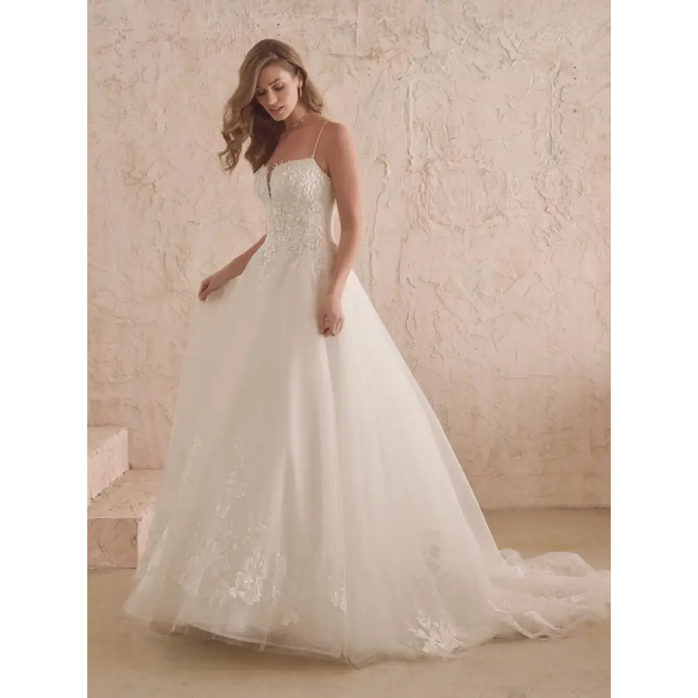 Maggie Sottero Casey Wedding Dress - Elegant Lace Bridal Gown for Bride | Perfect for Church Ceremony, Beach Wedding, and Formal Reception