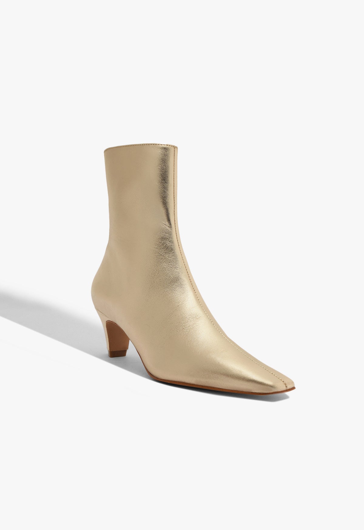 Dellia Women's Metallic Ankle Boots - Stylish Chunky Heel Booties for Casual Outfits & Night Out